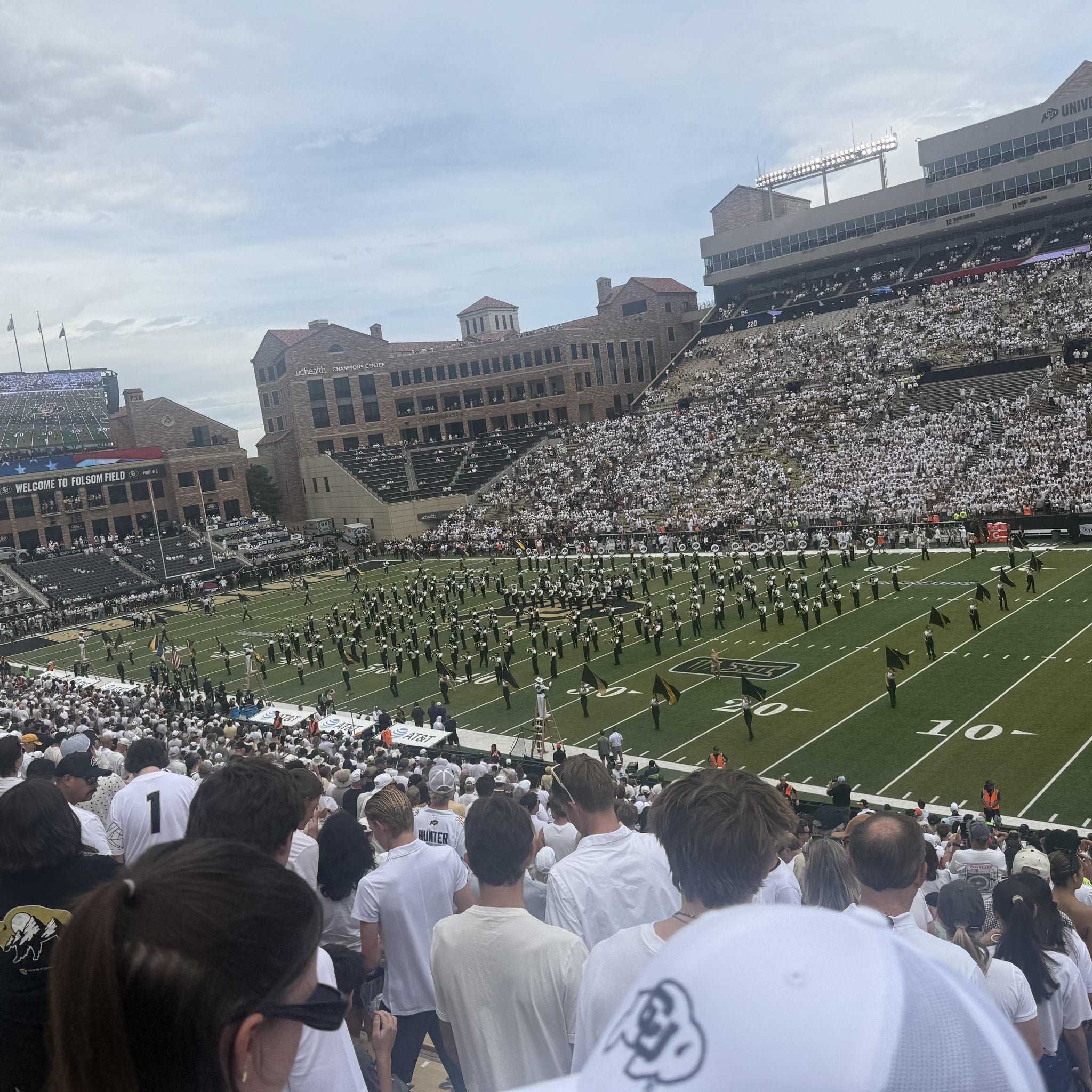 Real Fan View taken from Section 109 at Folsom Field by Anonymous User