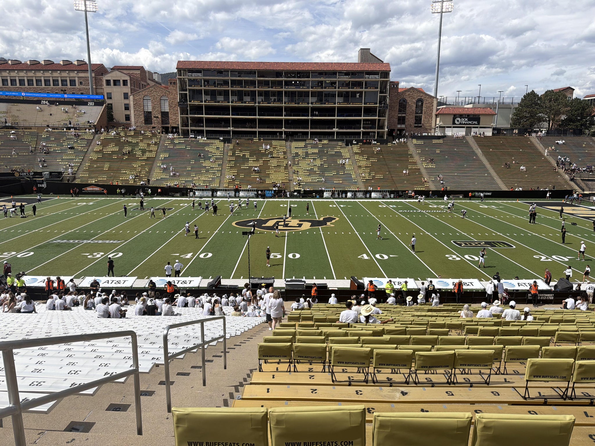 Real Fan View taken from Section 118 at Folsom Field by Steven W