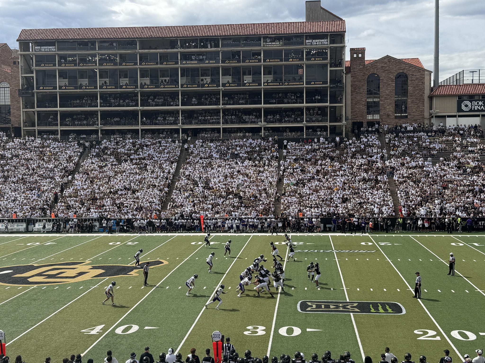 Real Fan View taken from Section 119 at Folsom Field by Carlos J
