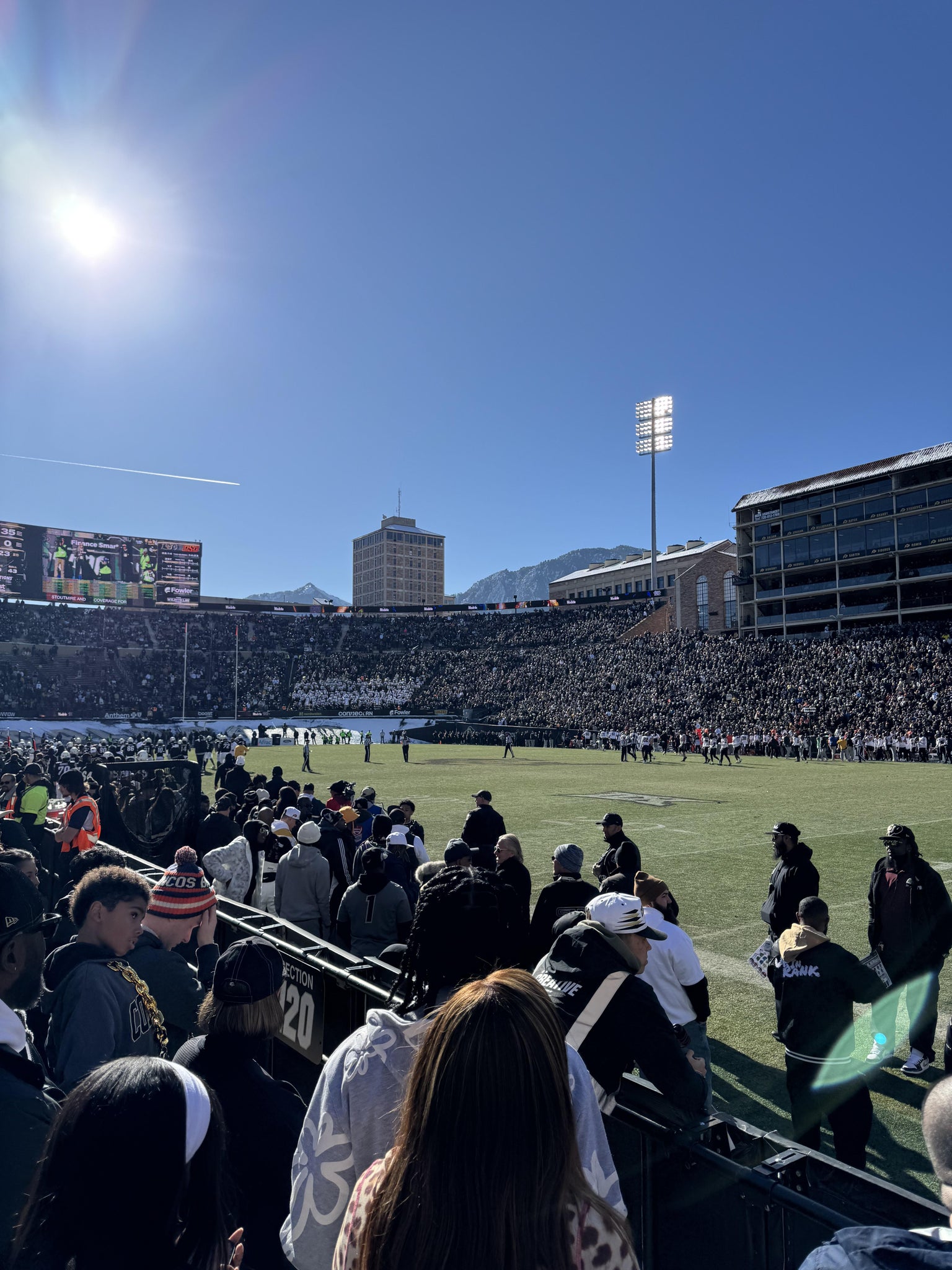 Real Fan View taken from Section 120 at Folsom Field by Matthew C