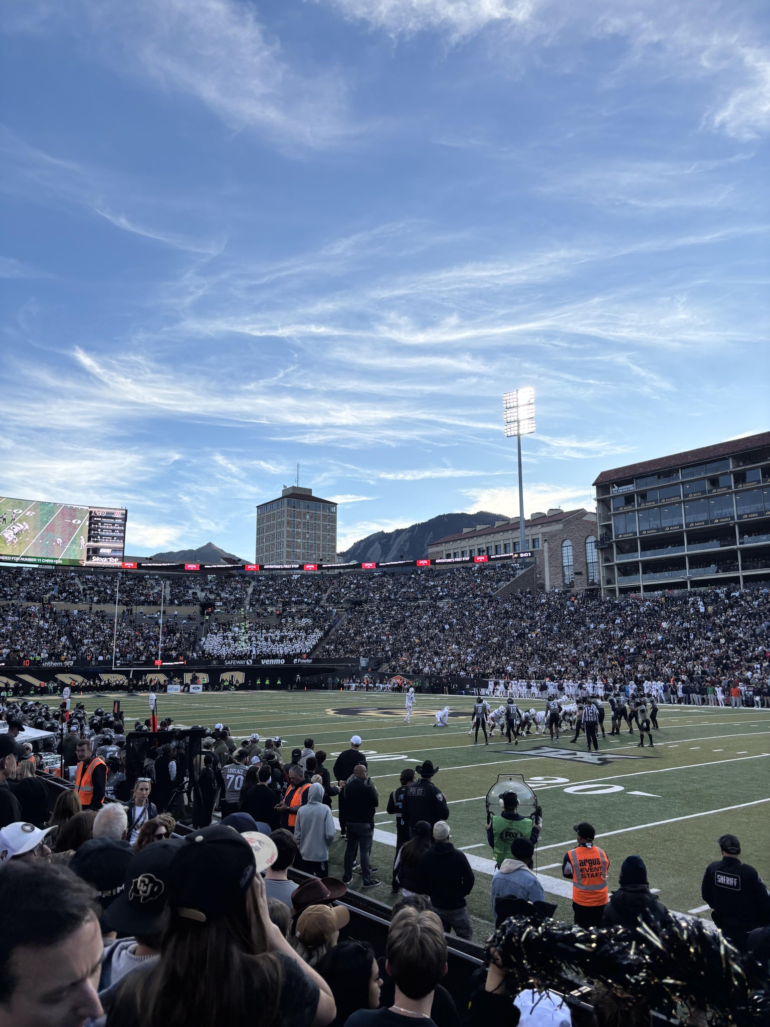 Real Fan View taken from Section 120 at Folsom Field by Brian H