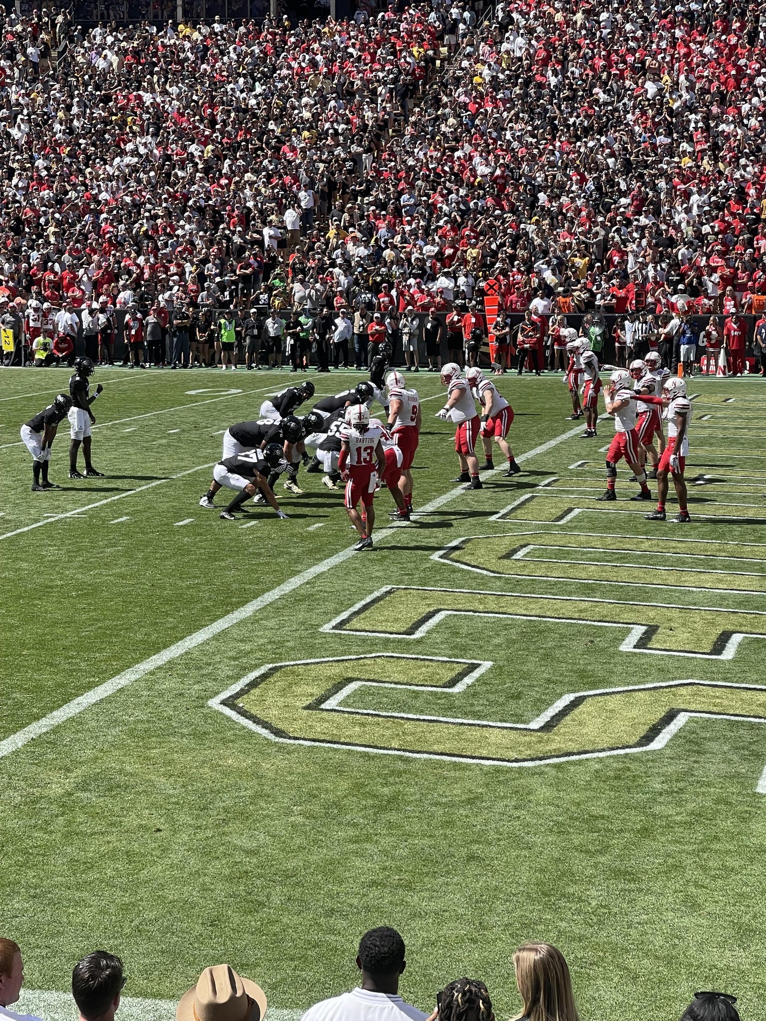 Real Fan View taken from Section 121 at Folsom Field by Vincent P