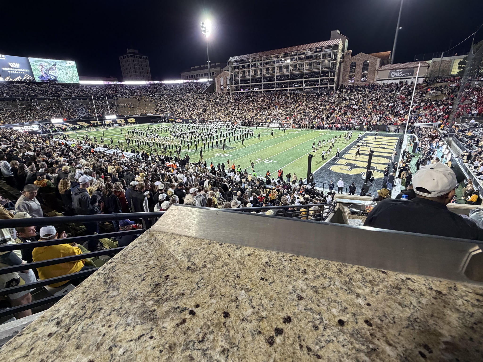Real Fan View taken from Section 122 at Folsom Field by Africa M