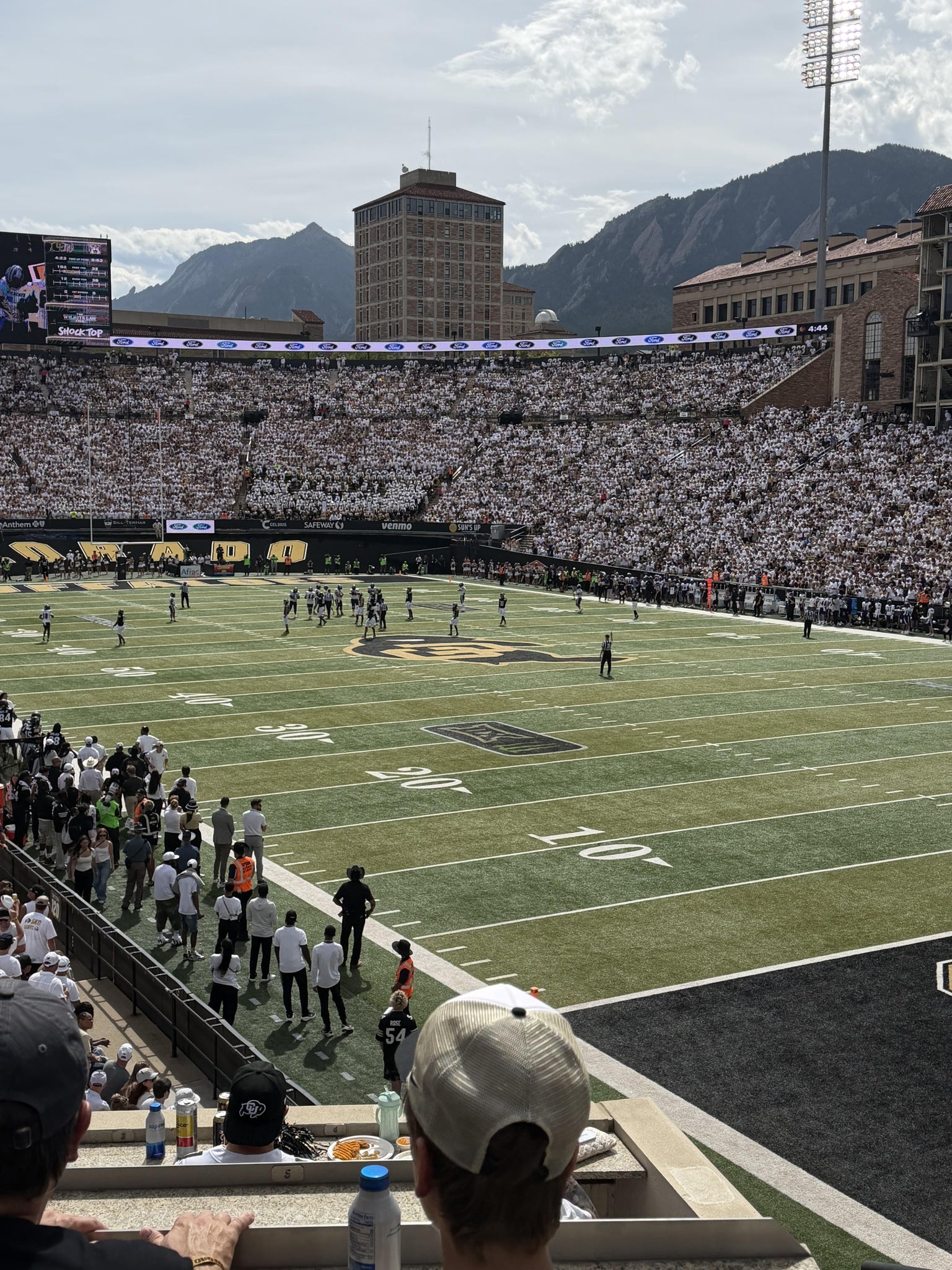 Real Fan View taken from Section 124 at Folsom Field by Matthew C