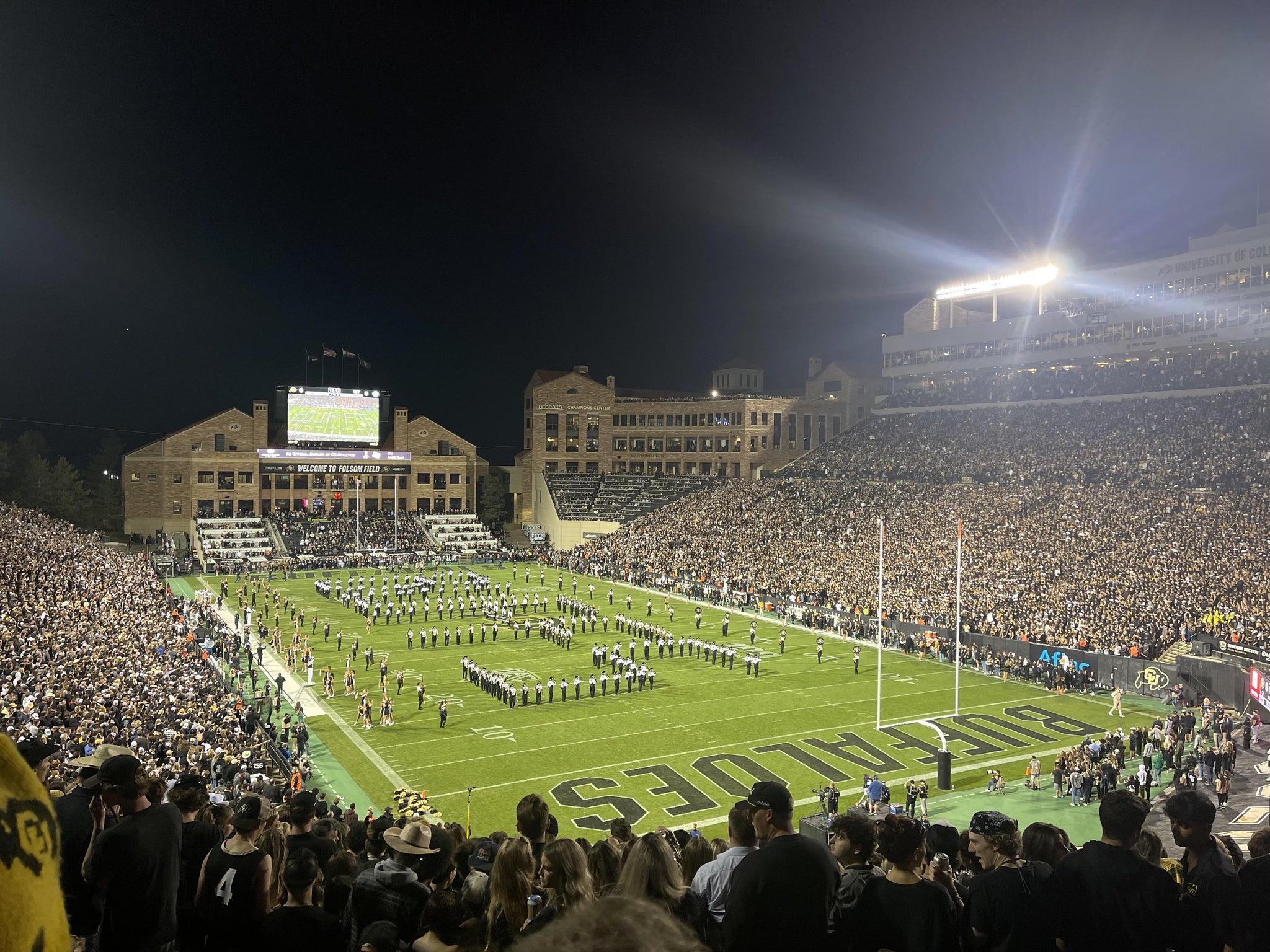 Real Fan View taken from Section 206 at Folsom Field by Keith A