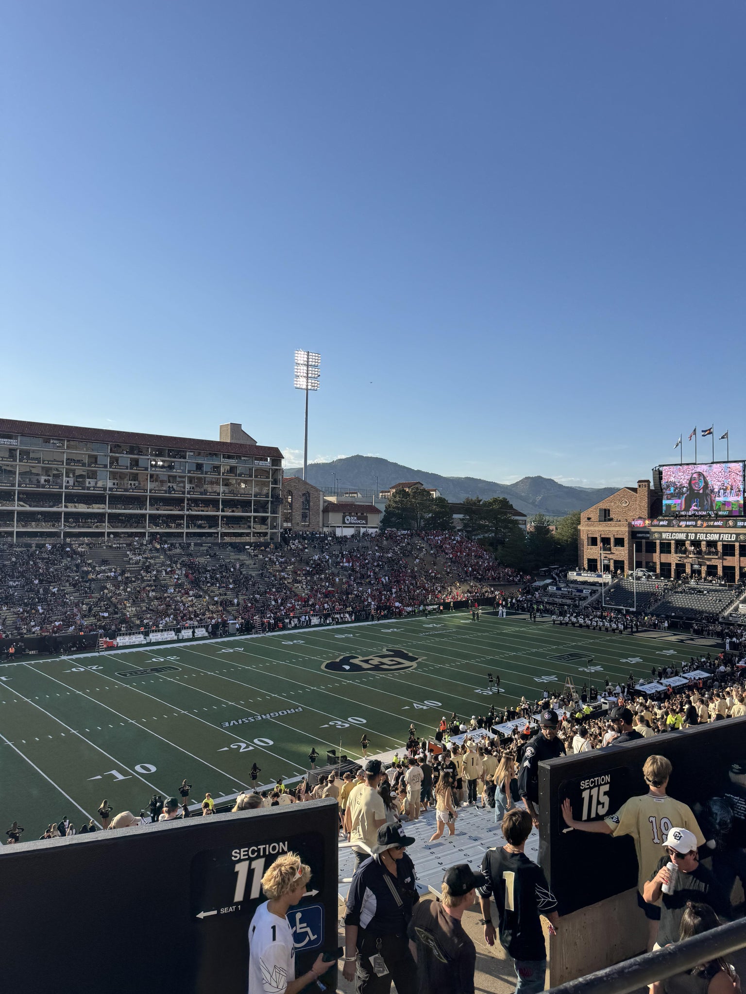 Real Fan View taken from Section 215 at Folsom Field by Chad L