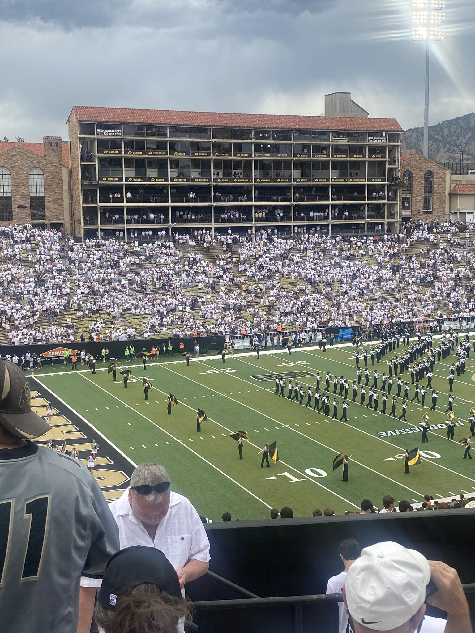 Real Fan View taken from Section 215 at Folsom Field by Catherine W