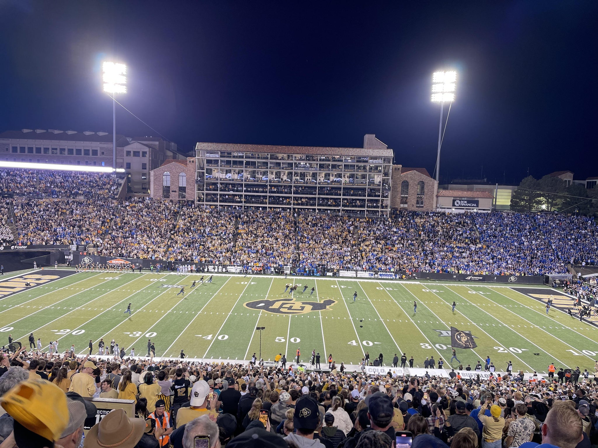 Real Fan View taken from Section 218 at Folsom Field by Matthew D