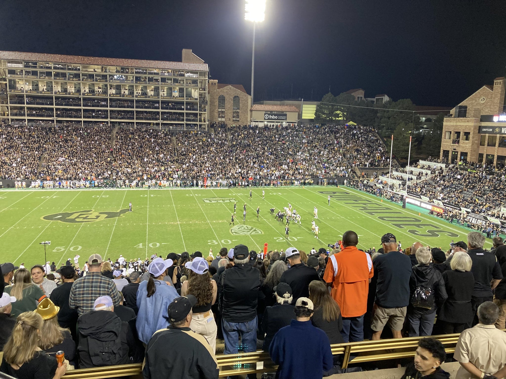 Real Fan View taken from Section 219 at Folsom Field by Clayton B