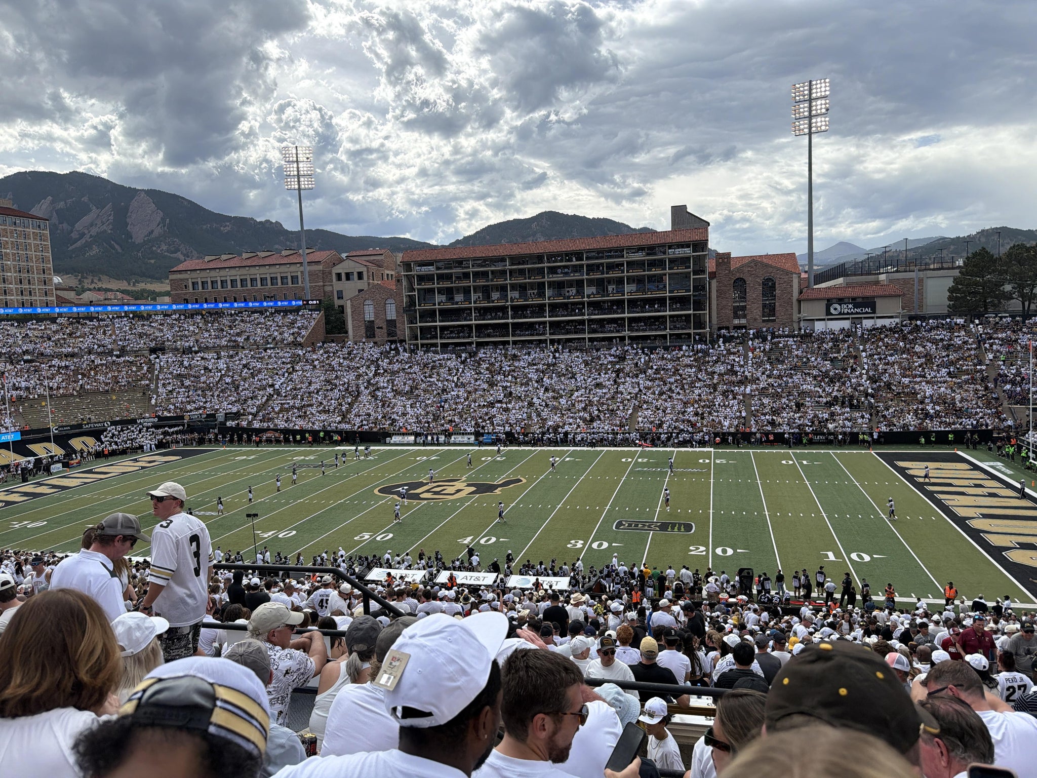 Real Fan View taken from Section 220 at Folsom Field by Sa'lome H