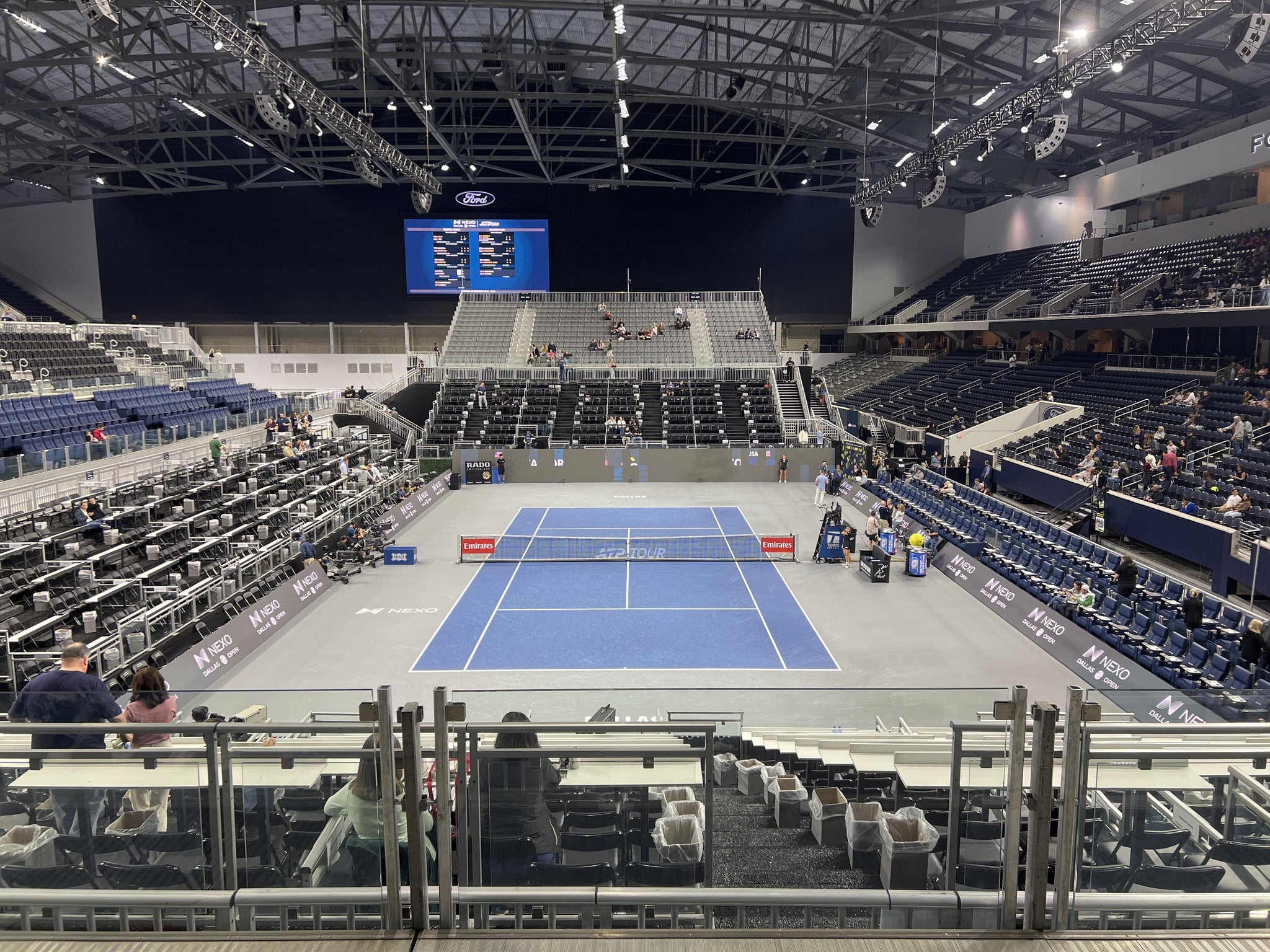 Vue réelle des fans prise de la Center Court 2 au site Ford Center par Sai anuraag C