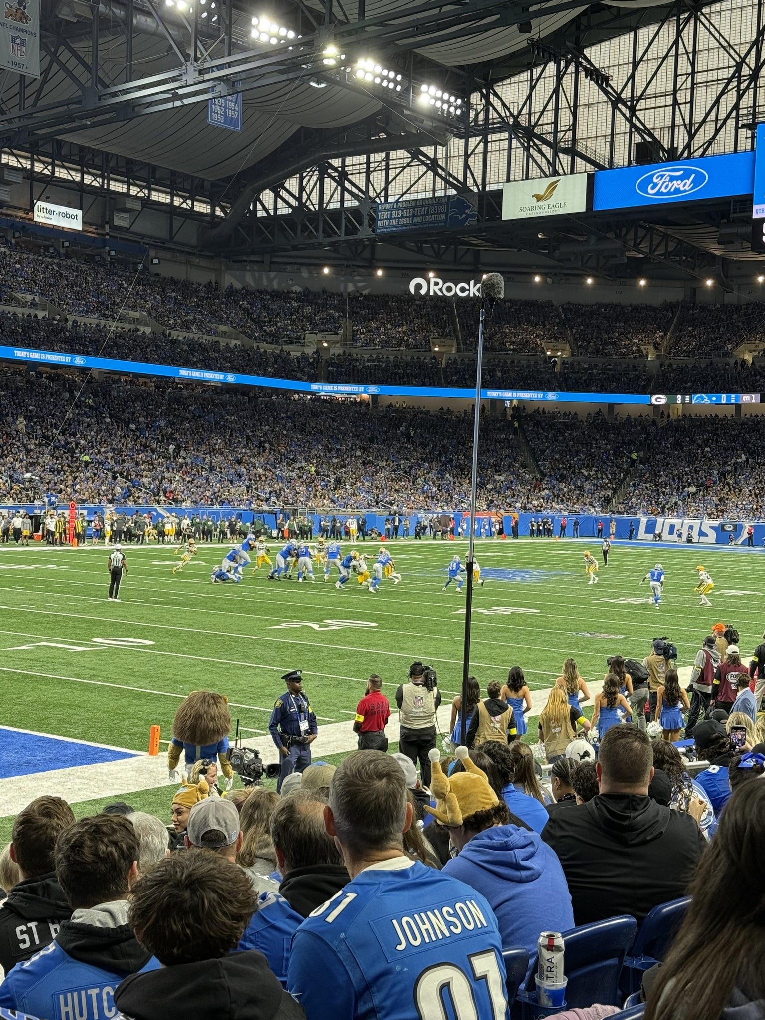 Real Fan View taken from Section 100 at Ford Field by Ryan R