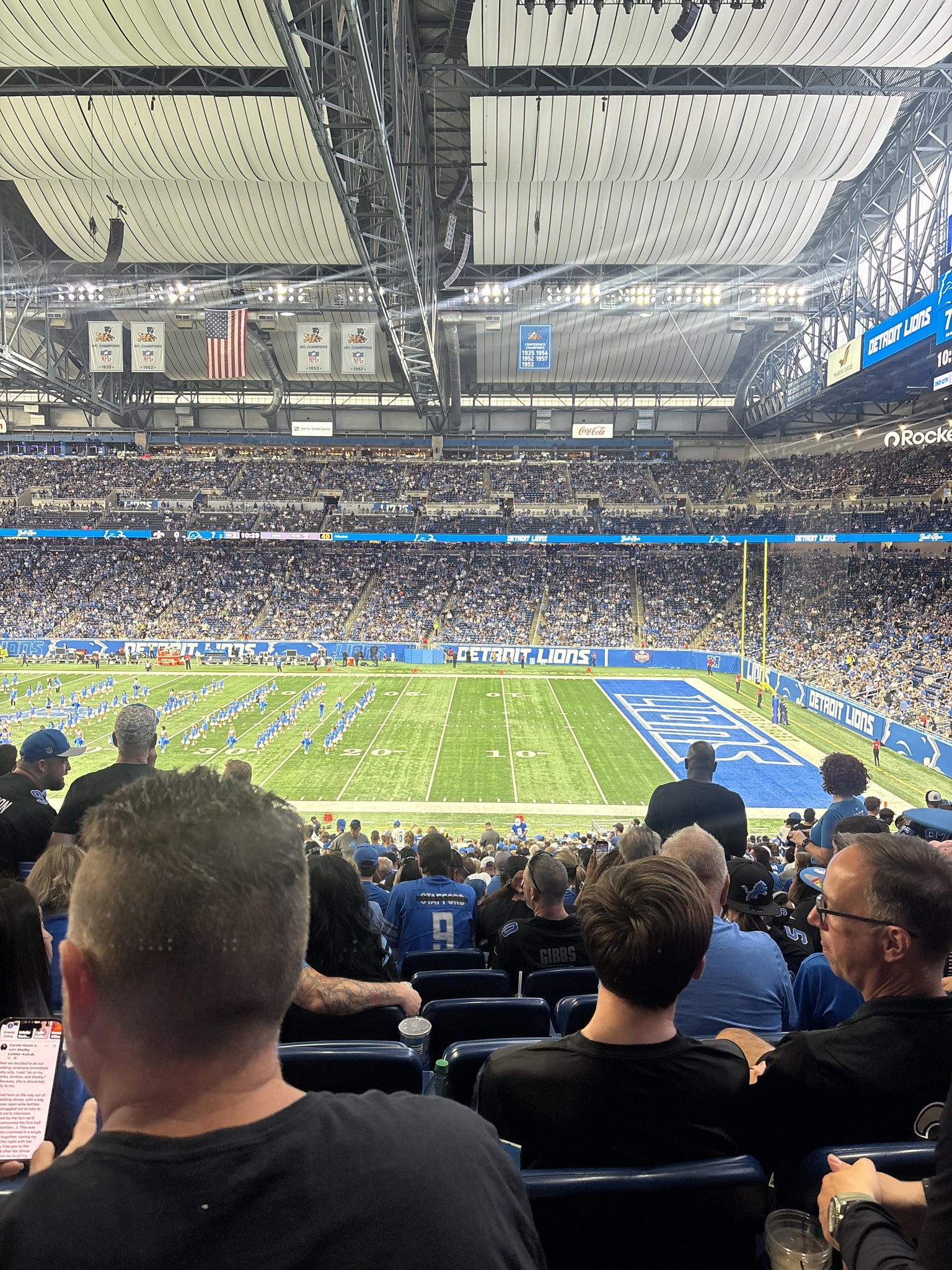 Real Fan View taken from Section 109 at Ford Field by Emily S