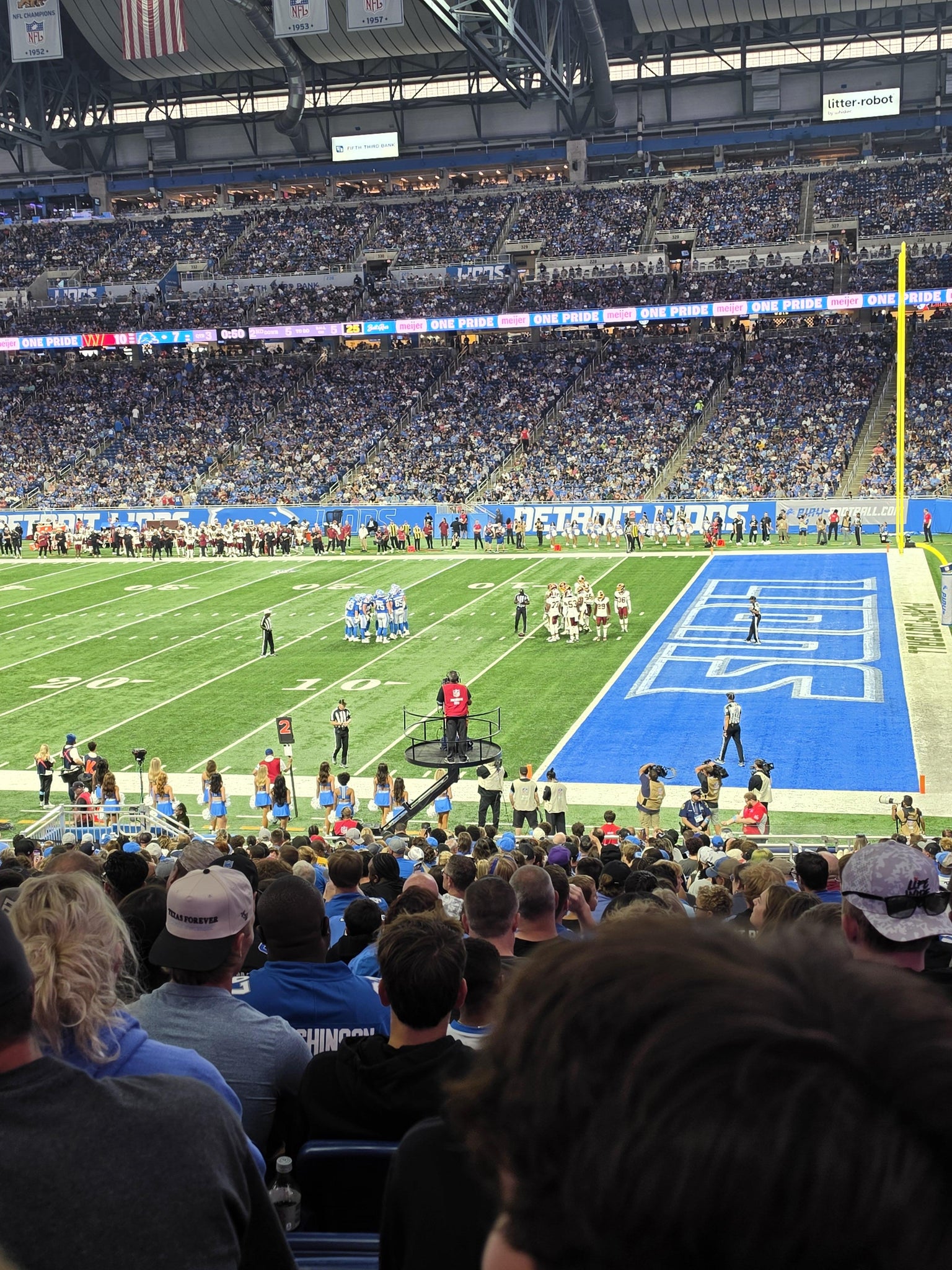 Real Fan View taken from Section 110 at Ford Field by Emily E