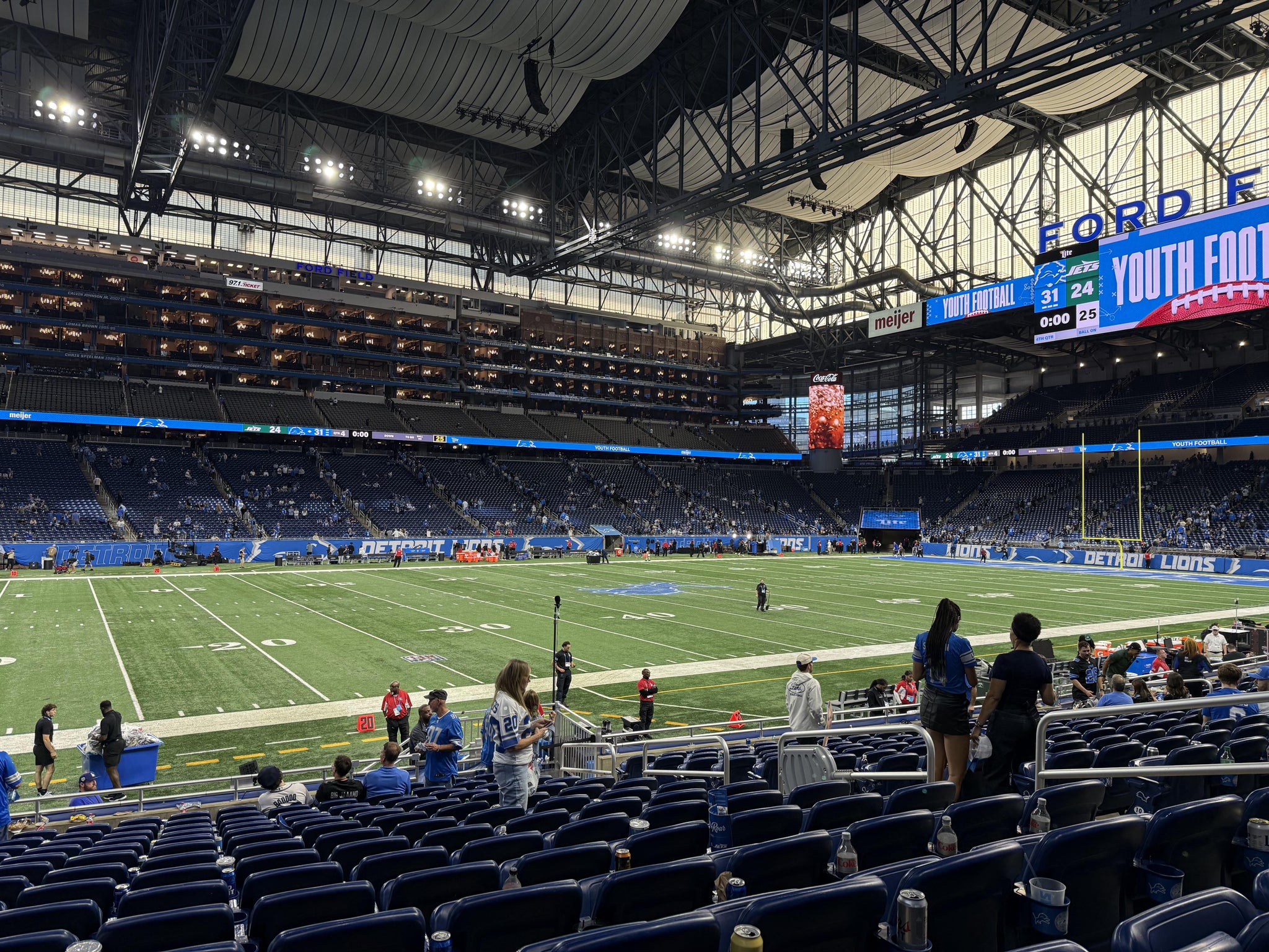 Real Fan View taken from Section 124 at Ford Field by Jennifer D