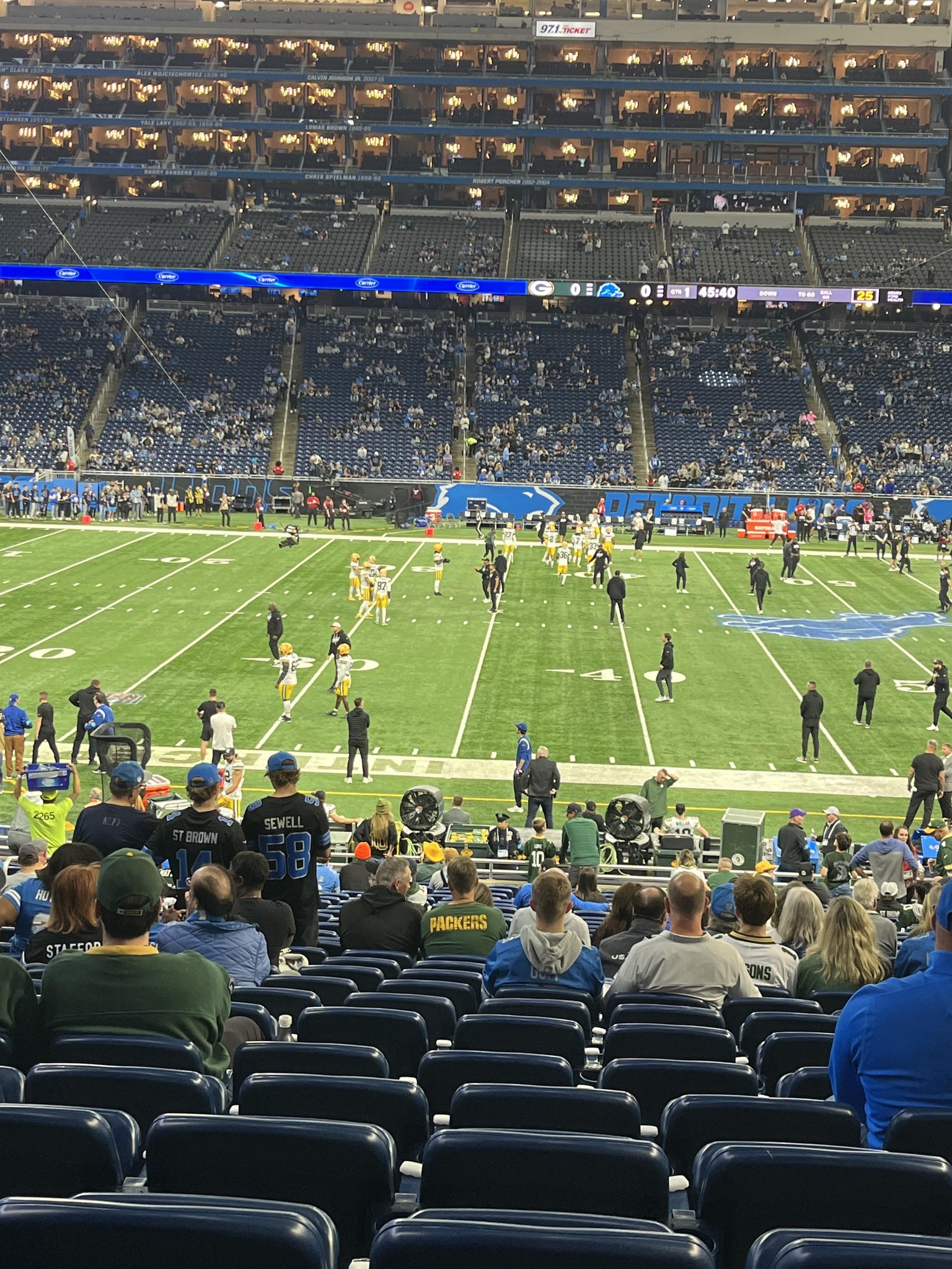 Real Fan View taken from Section 126 at Ford Field by Ben S