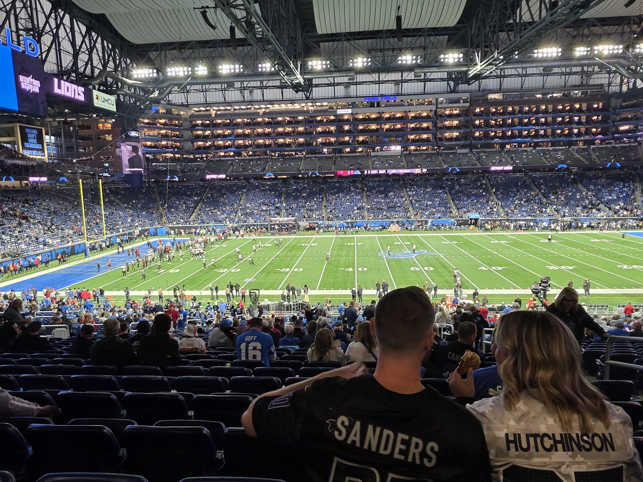 Real Fan View taken from Section 126 at Ford Field by Anonymous User