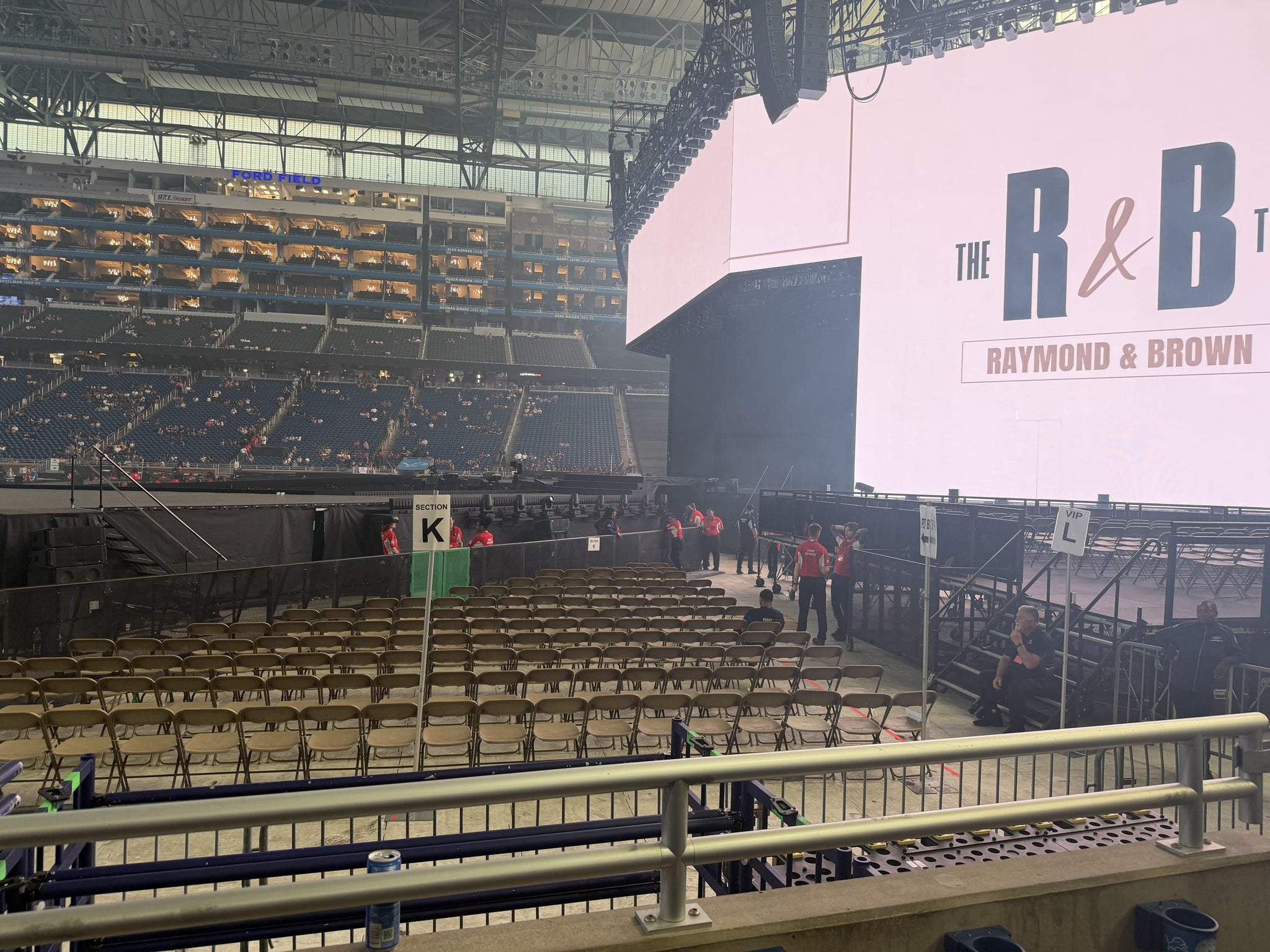 Real Fan View taken from Section 129 at Ford Field by Syprina E