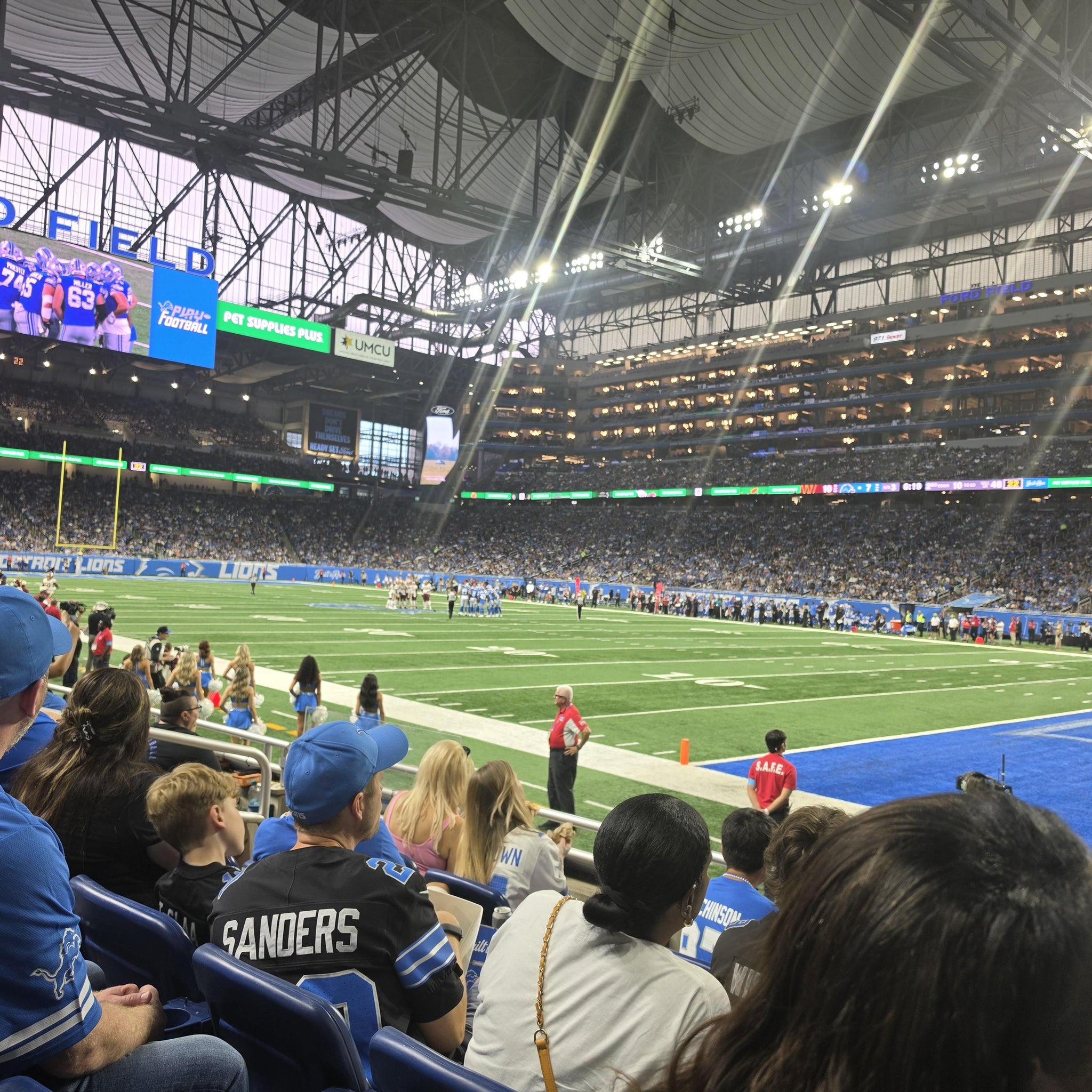 Real Fan View taken from Section 132 at Ford Field by Asia H