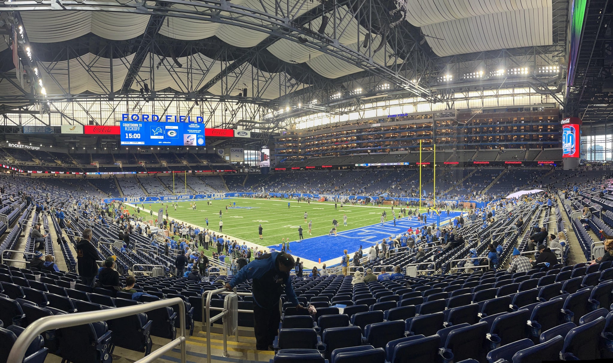 Real Fan View taken from Section 134 at Ford Field by Christian C