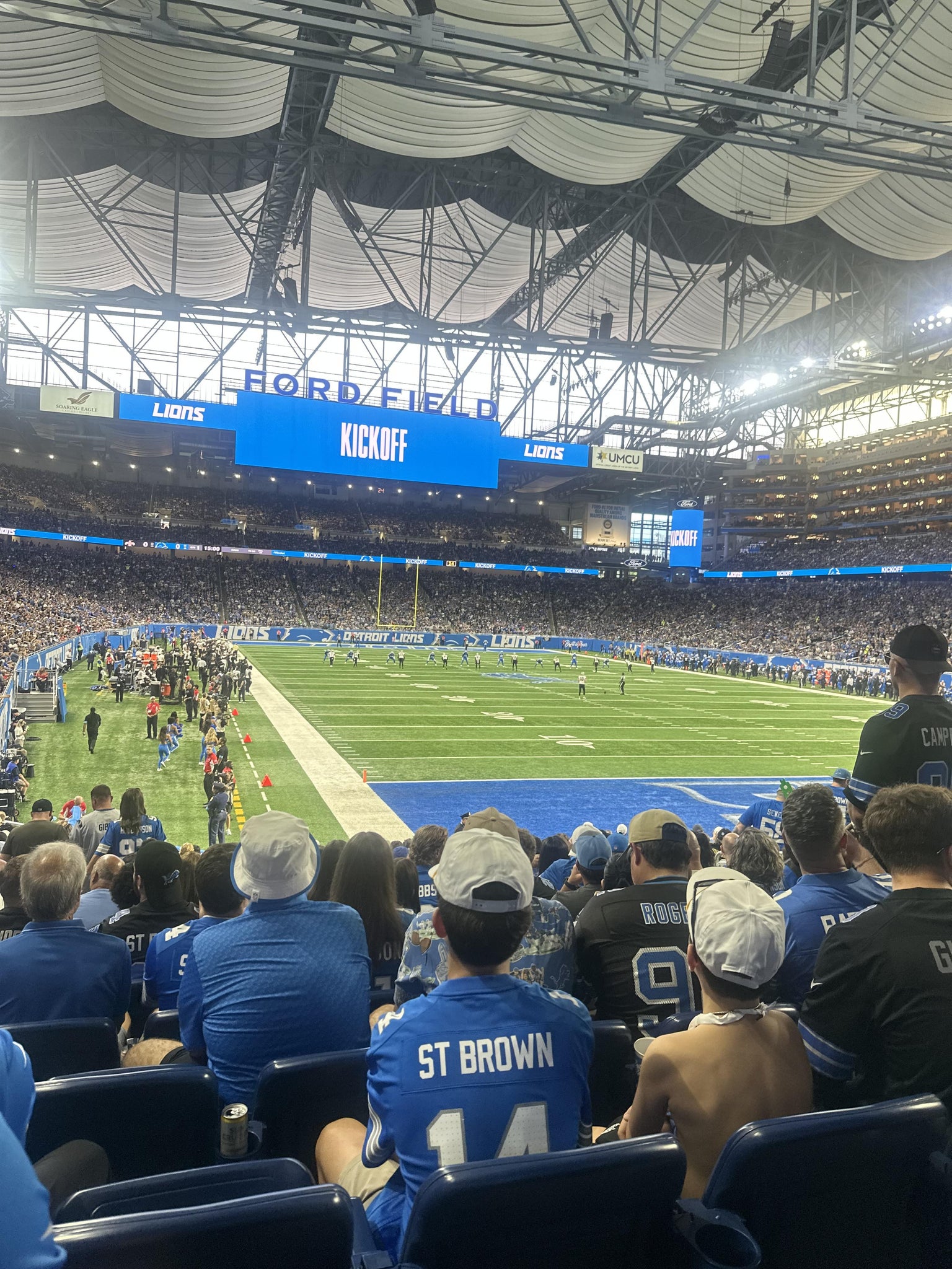 Real Fan View taken from Section 135 at Ford Field by Jennifer B