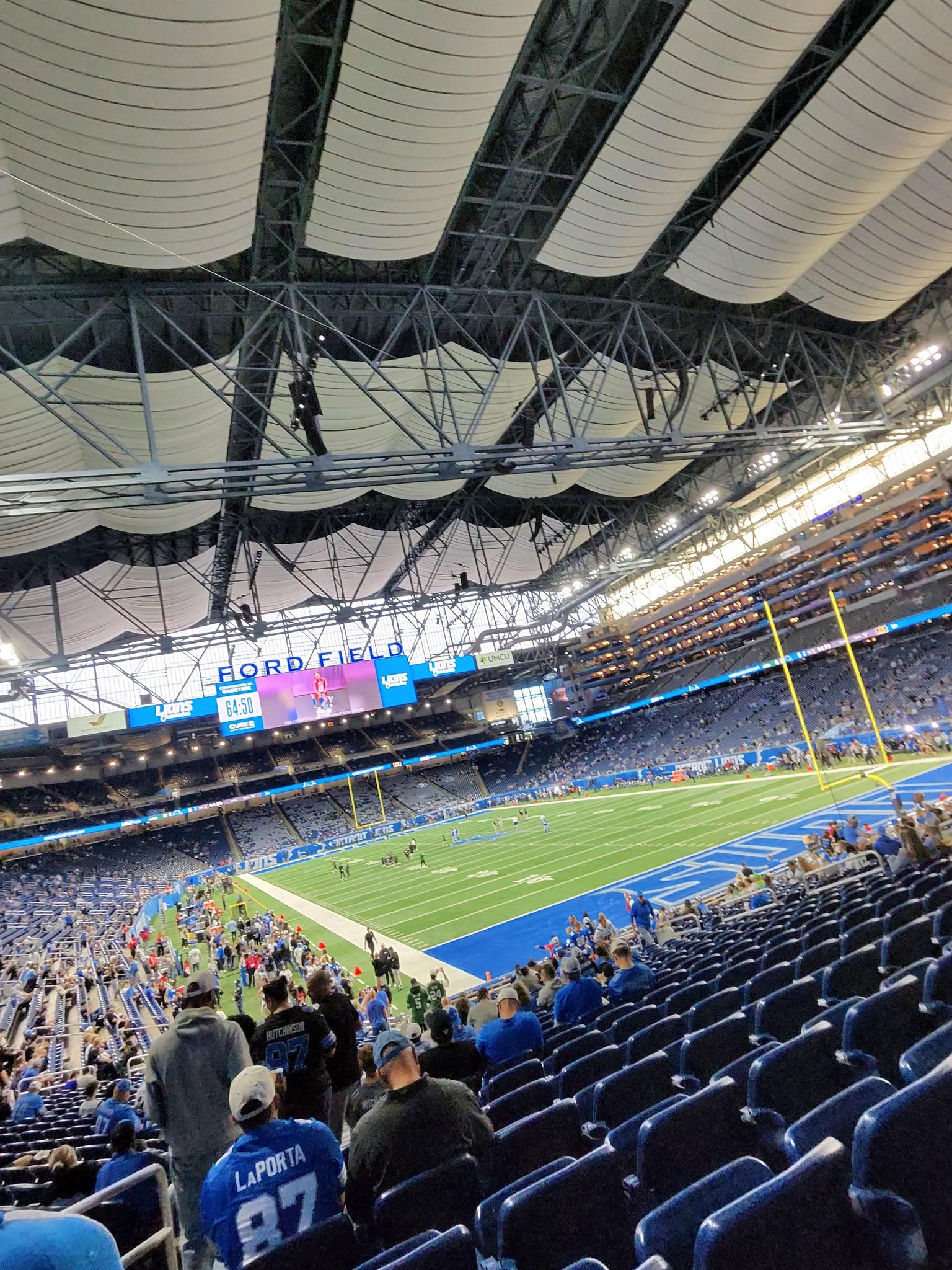 Real Fan View taken from Section 135 at Ford Field by Tyjuan W