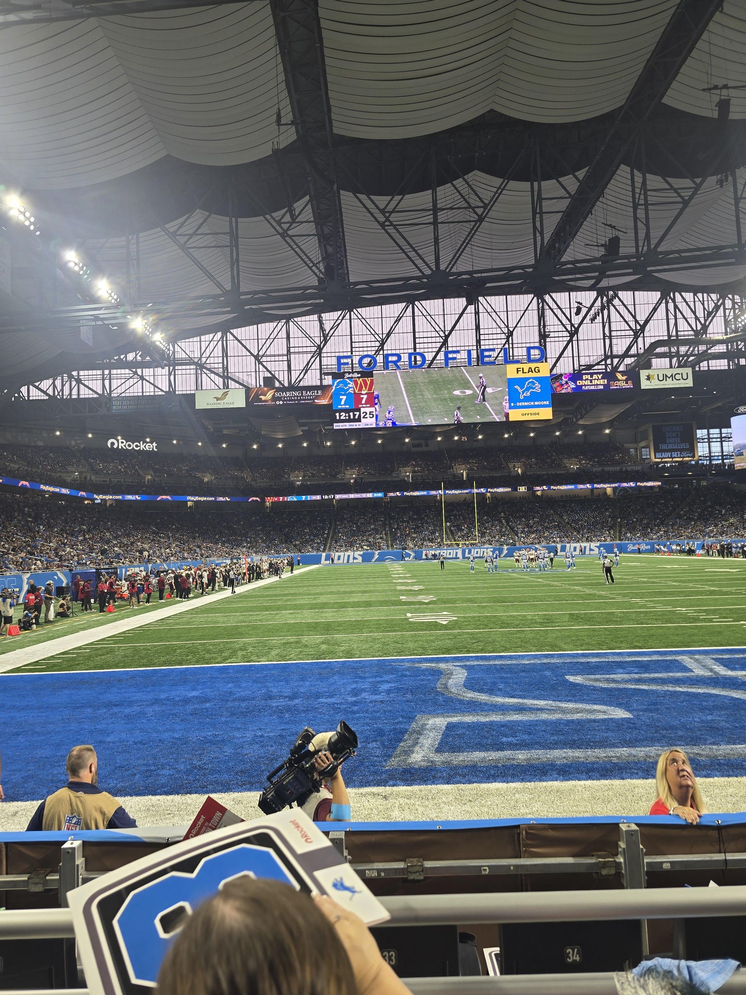 Real Fan View taken from Section 136 at Ford Field by Kyle M