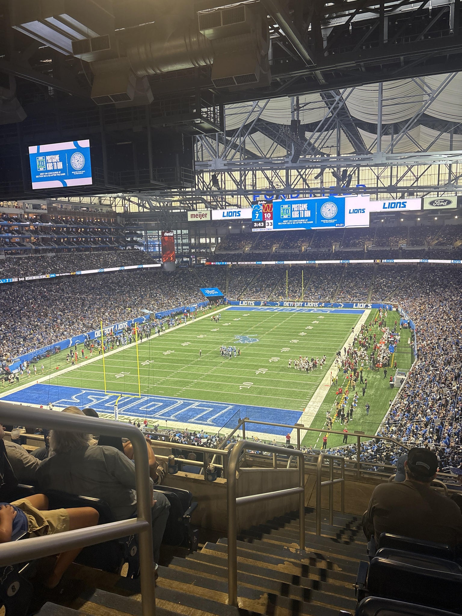 Real Fan View taken from Section 321 at Ford Field by Boston D