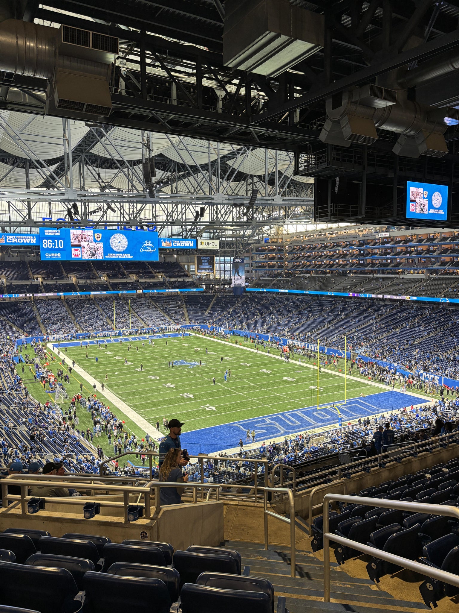 Real Fan View taken from Section 340 at Ford Field by Kate D