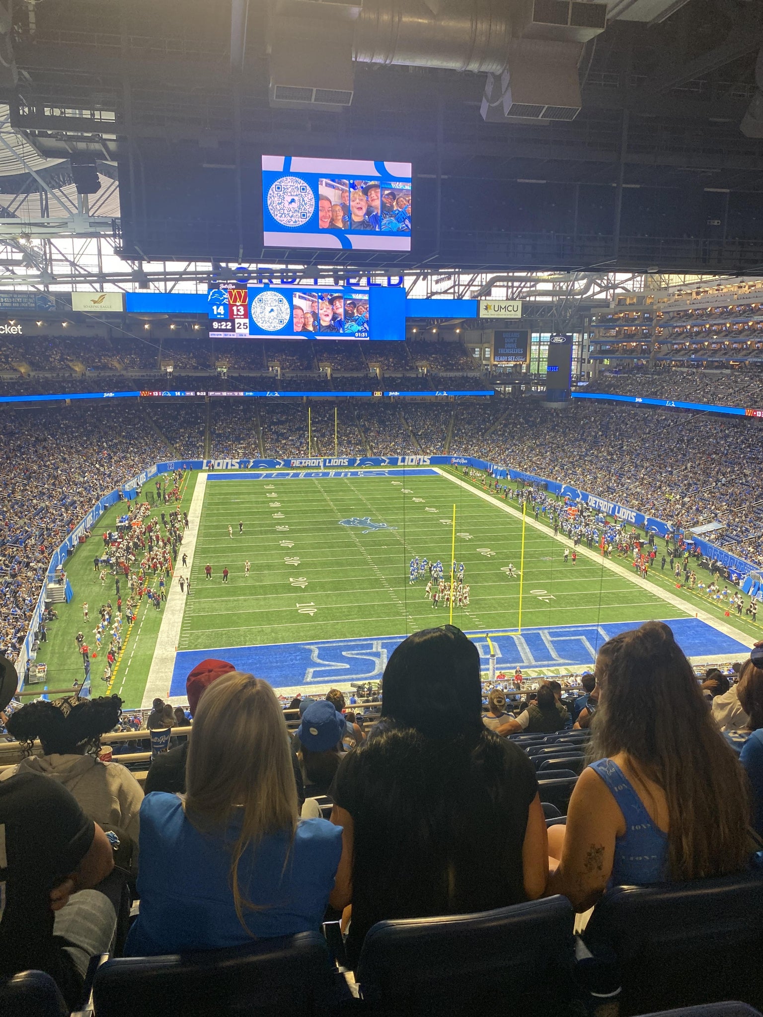Real Fan View taken from Section 343 at Ford Field by Ava H