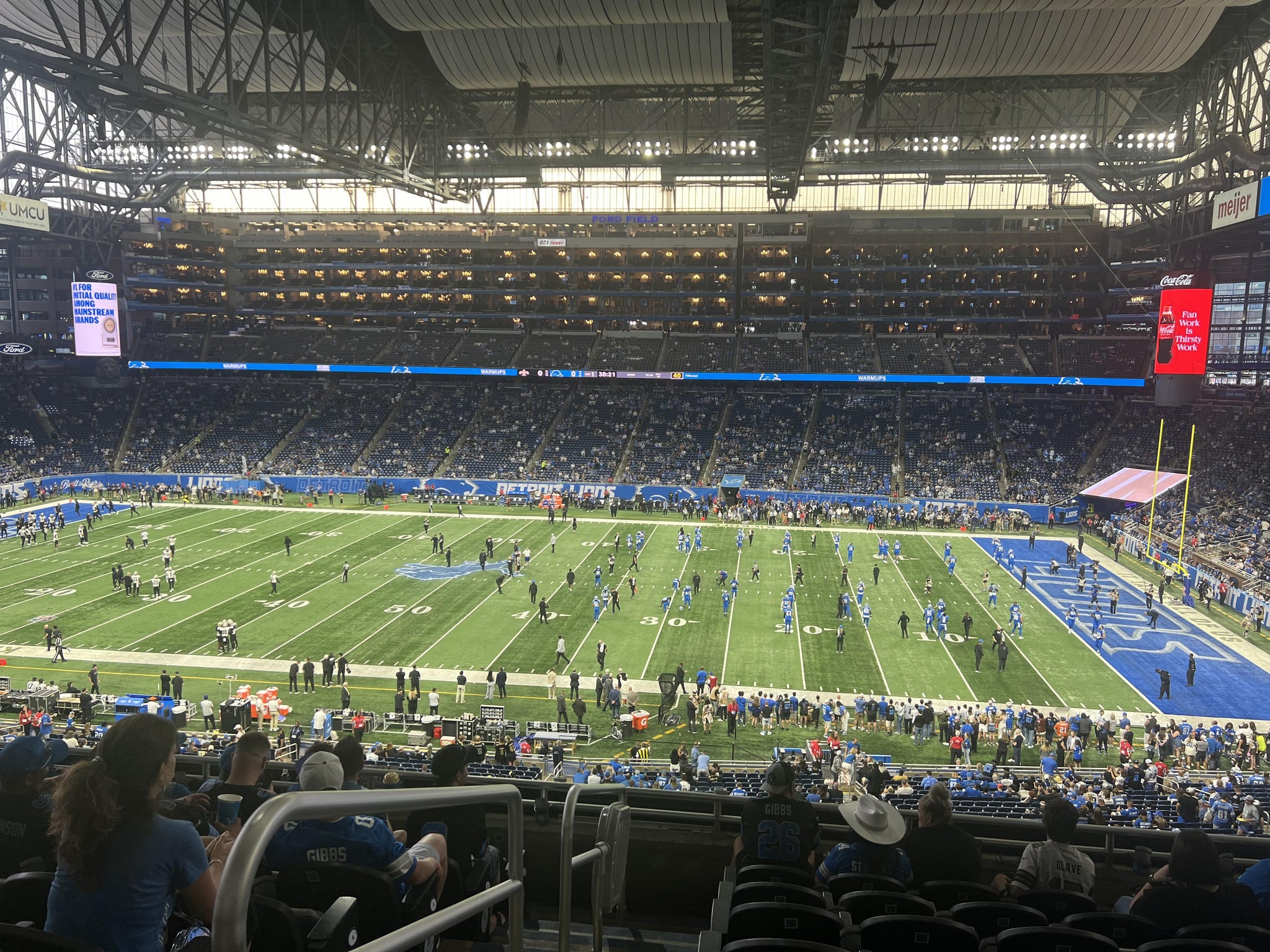 Real Fan View taken from Club 233 at Ford Field by Matt K