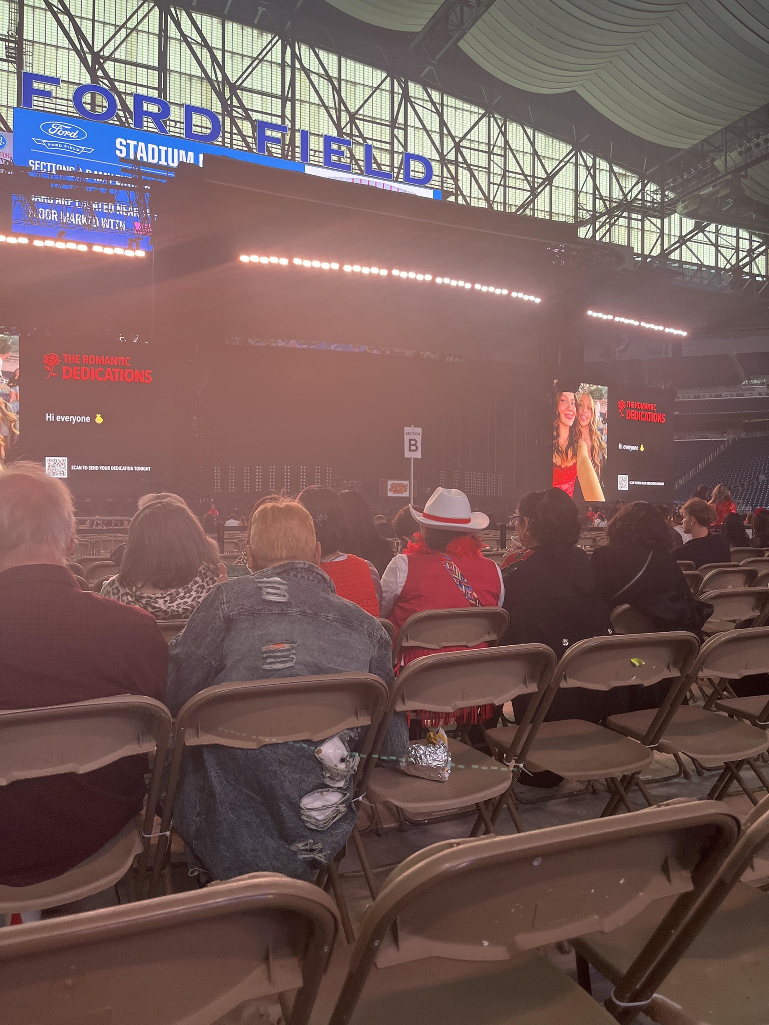 Real Fan View taken from Floor G at Ford Field by James V