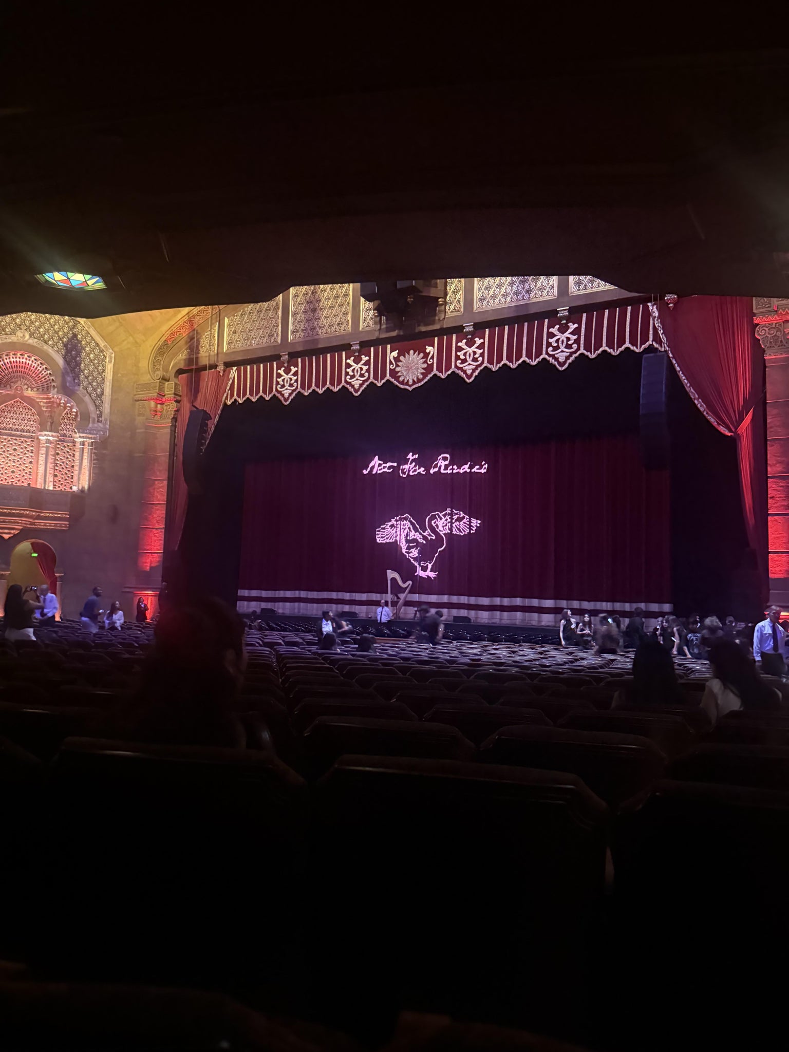 Real Fan View taken from Orchestra Right Center at Fox Theatre Atlanta by Abril G