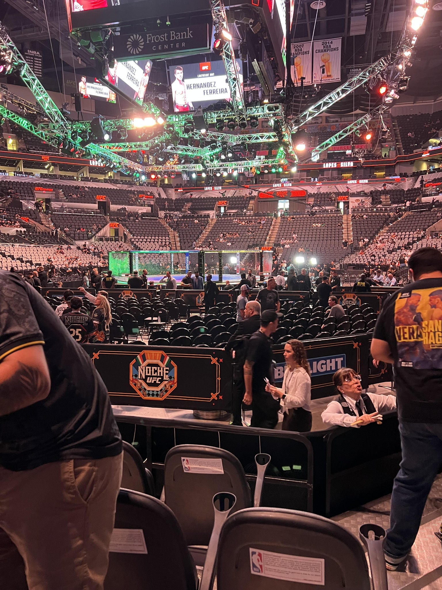 Real Fan View taken from Section 114 at Frost Bank Center by Cody S