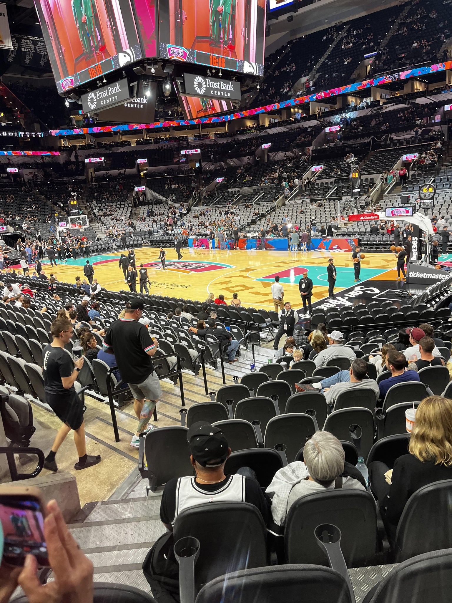 Real Fan View taken from Section 118 at Frost Bank Center by Patrick K