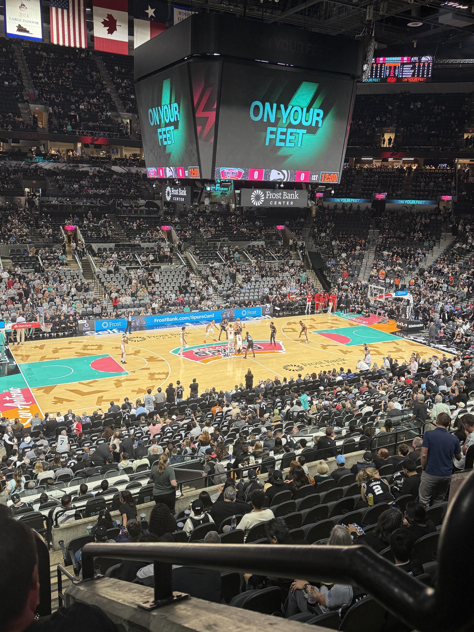Real Fan View taken from Section 124 at Frost Bank Center by Dante V