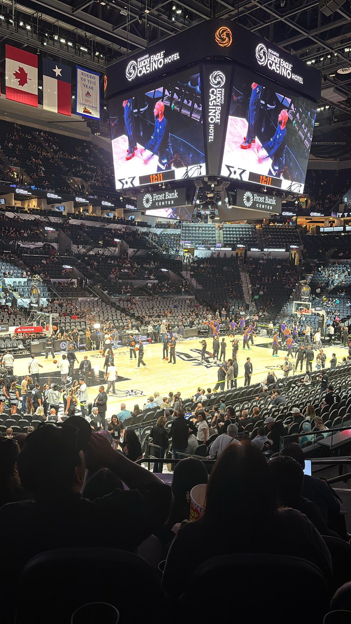 Real Fan View taken from Section 125 at Frost Bank Center by Christian G
