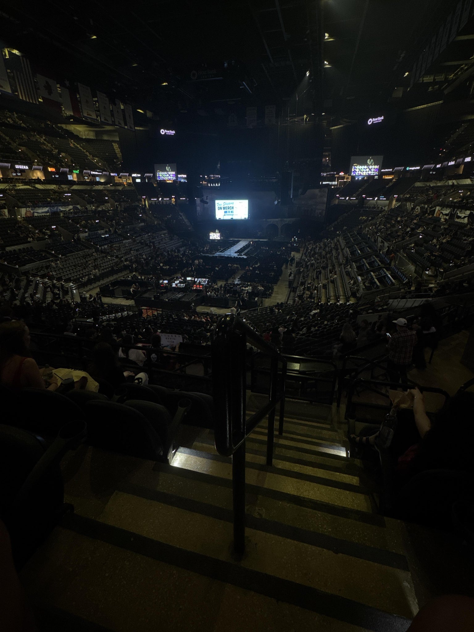 Real Fan View taken from Section 127 at Frost Bank Center by Jeremy V
