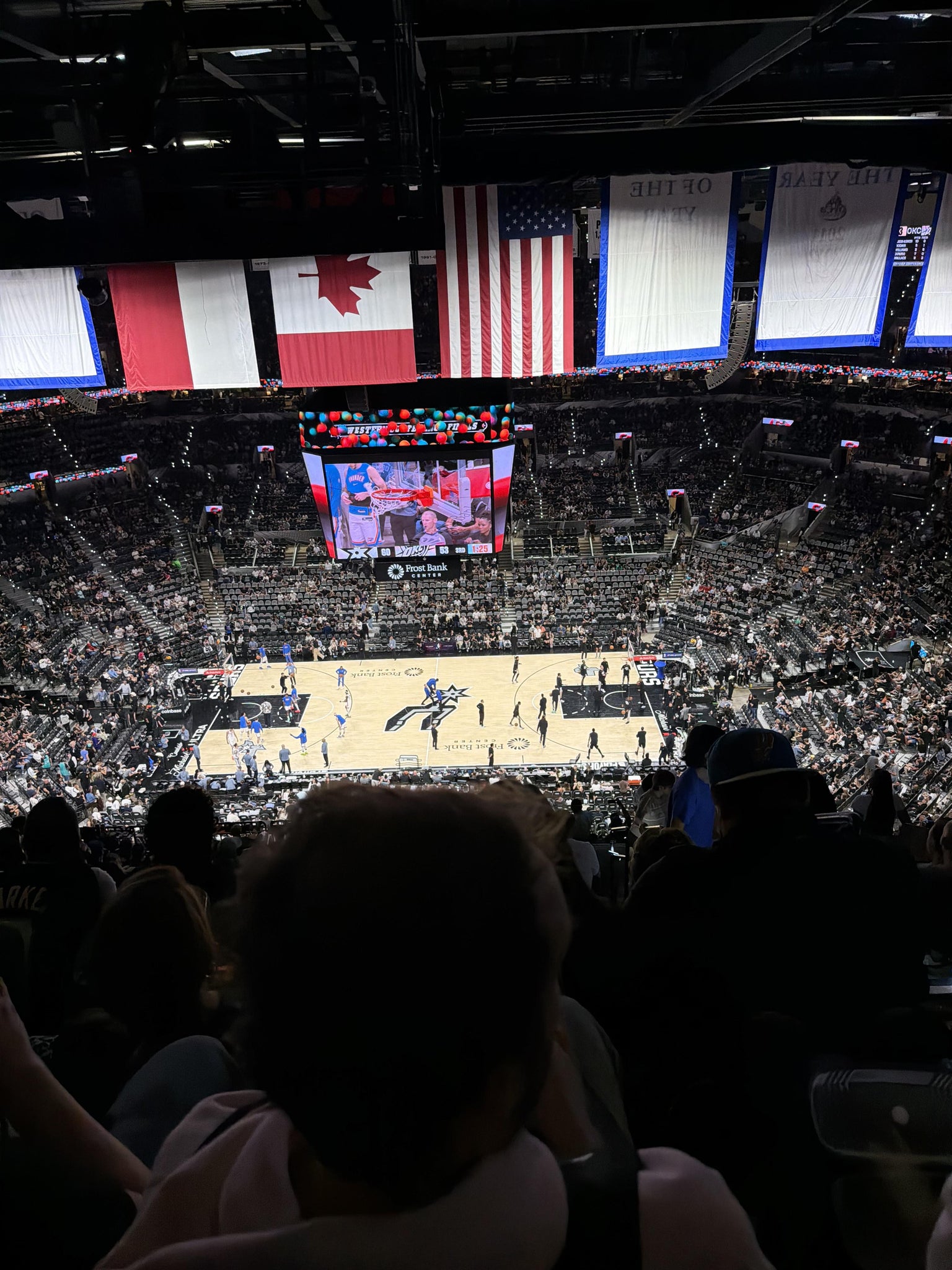 Real Fan View taken from Section 208 at Frost Bank Center by Nicholas V