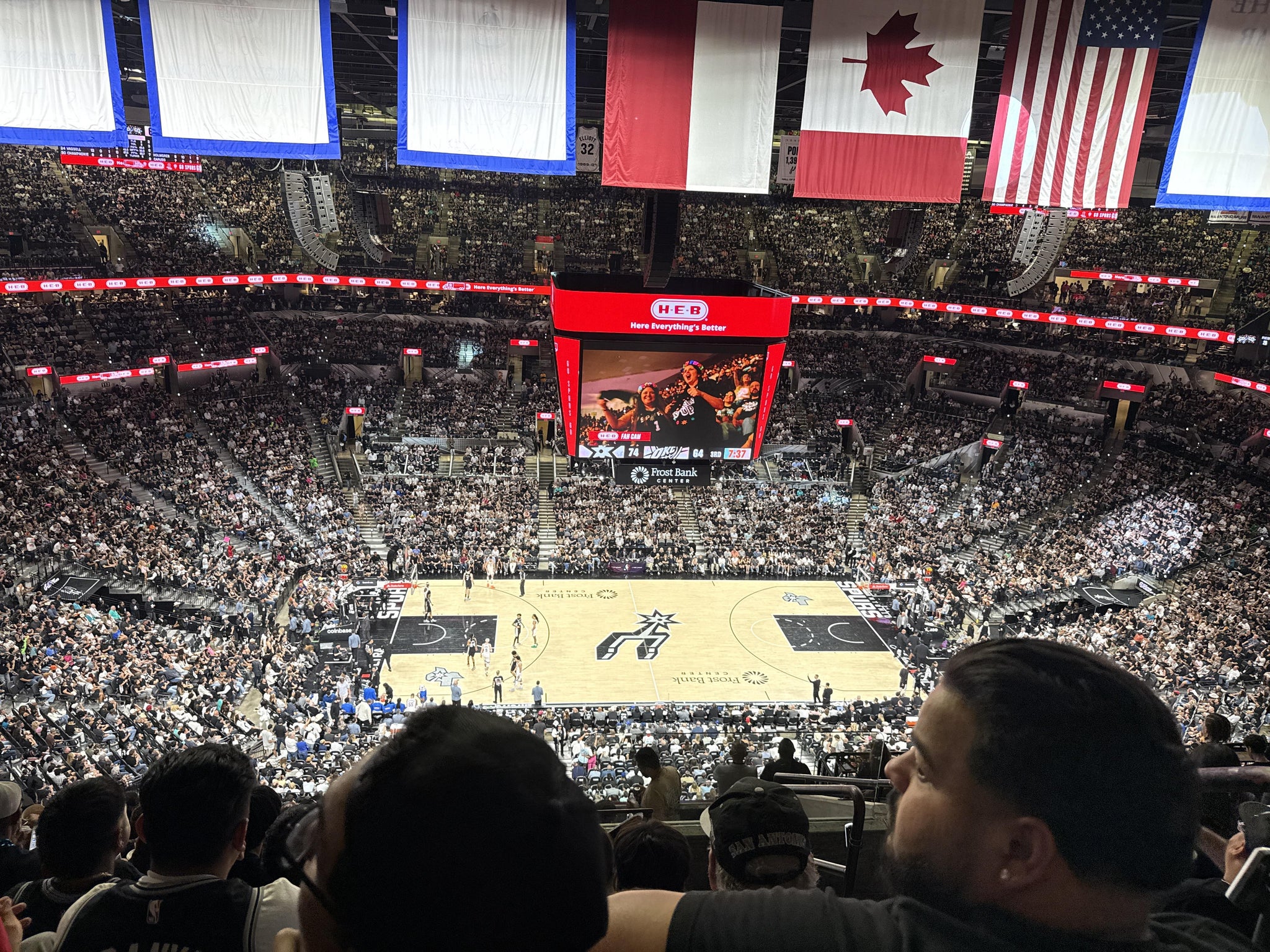 Real Fan View taken from Section 209 at Frost Bank Center by Barb H