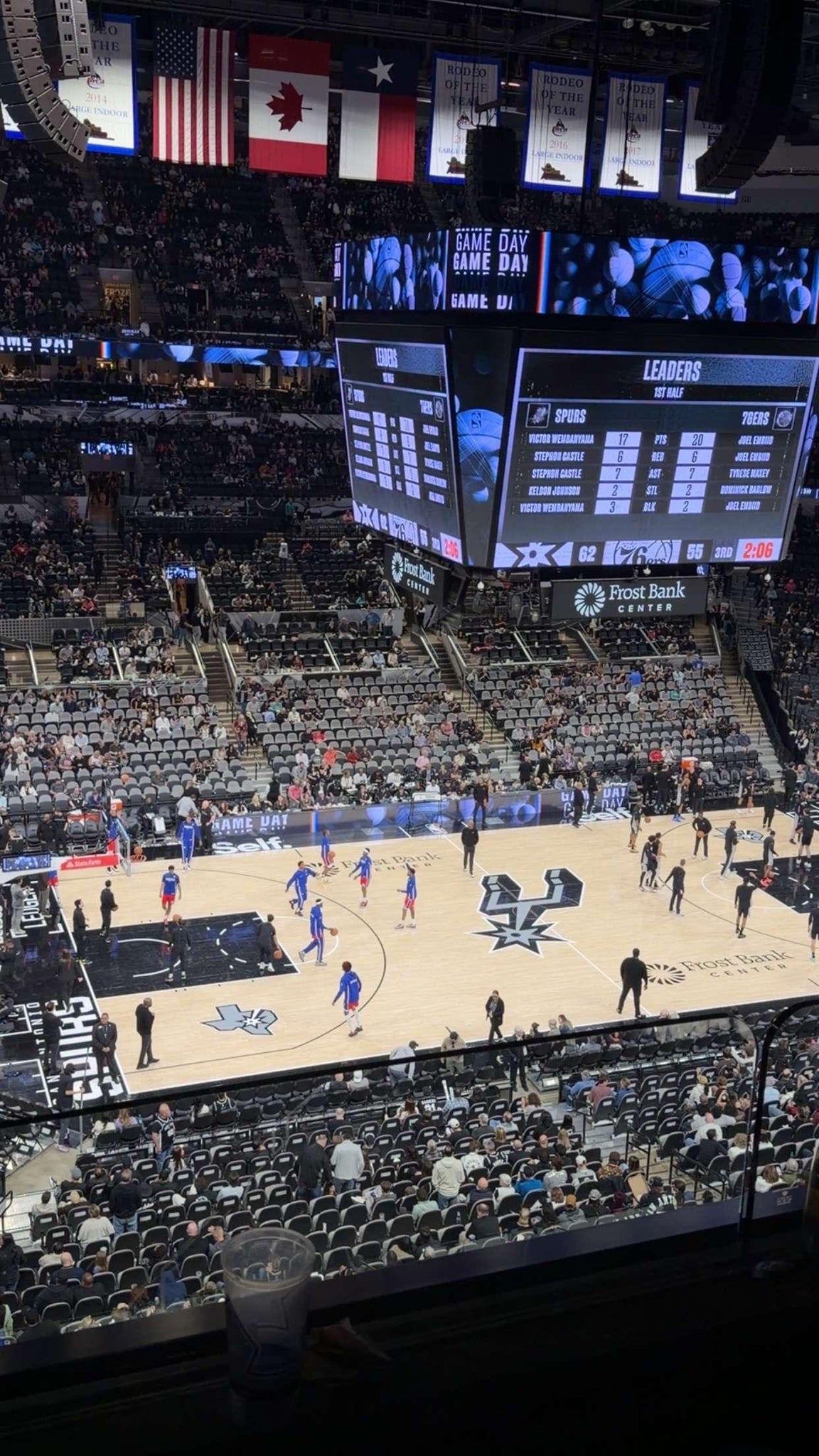 Real Fan View taken from Section 226 at Frost Bank Center by Malik P