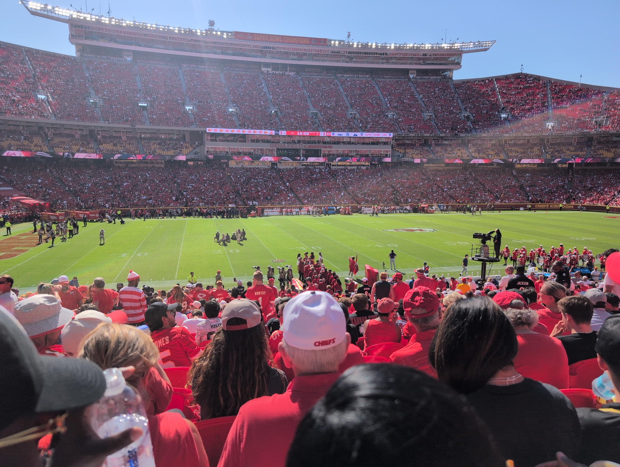 Vue réelle des fans prise de la Section 103 au site GEHA Field at Arrowhead Stadium par Anonymous User