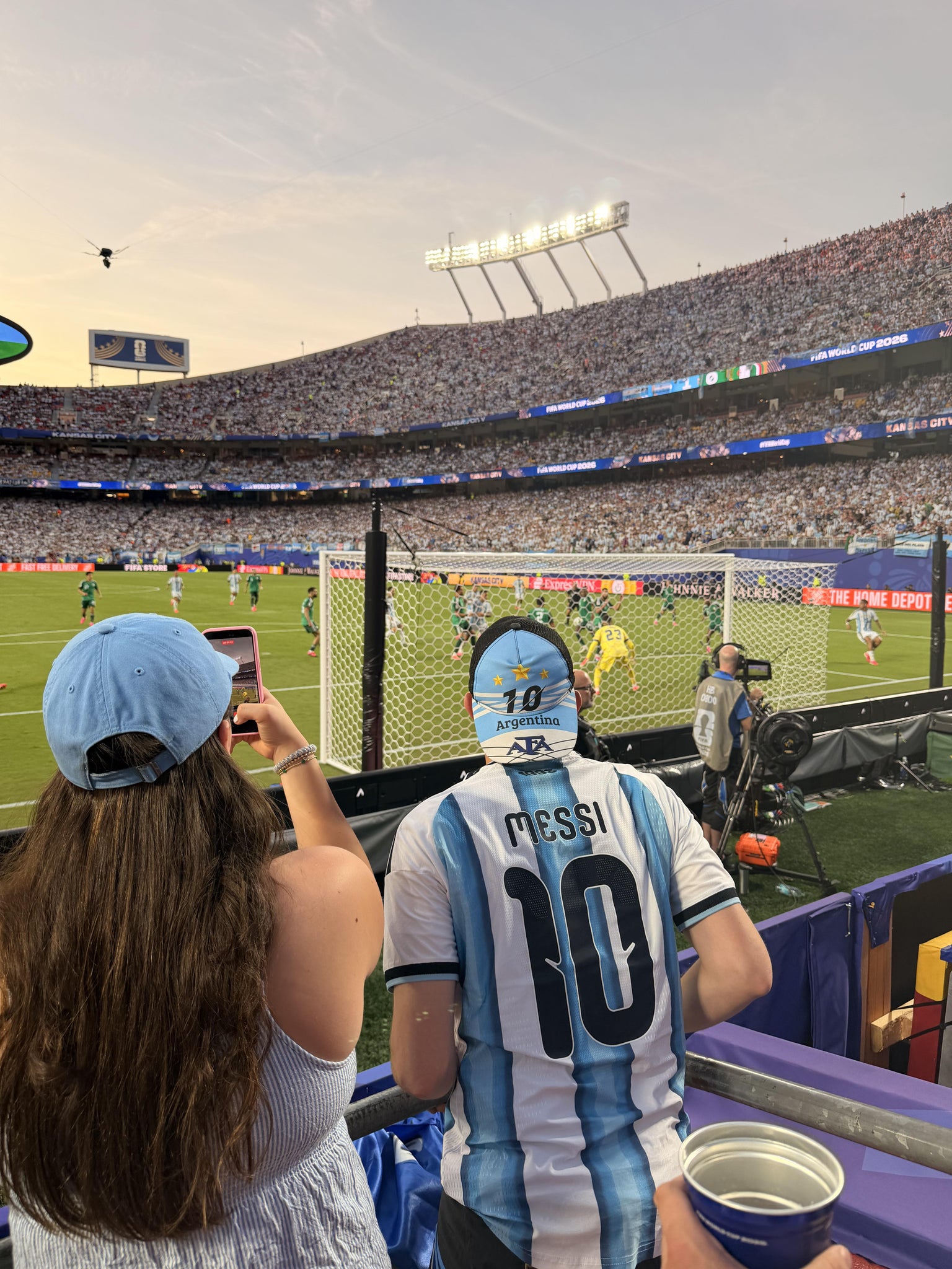 Real Fan View taken from Section 110 at GEHA Field at Arrowhead Stadium by Joy Y