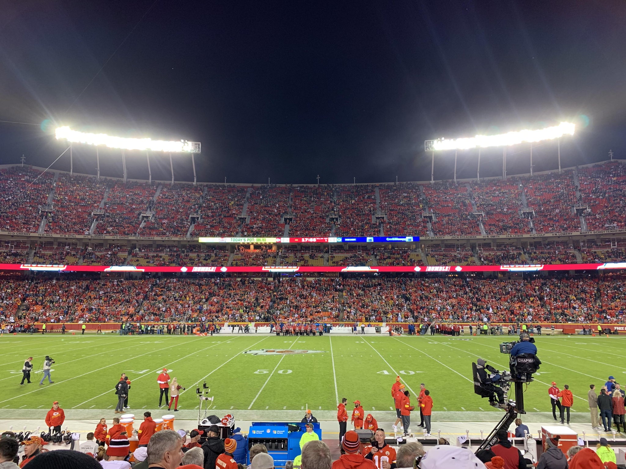 Real Fan View taken from Section 119 at GEHA Field at Arrowhead Stadium by Jack S