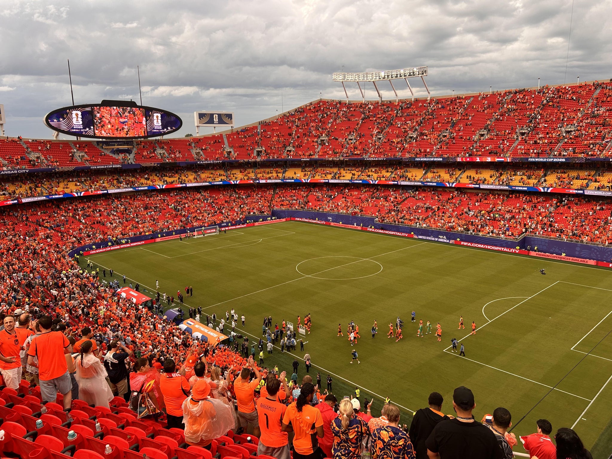 Vue réelle des fans prise de la Section 319 au site GEHA Field at Arrowhead Stadium par Patricia  M