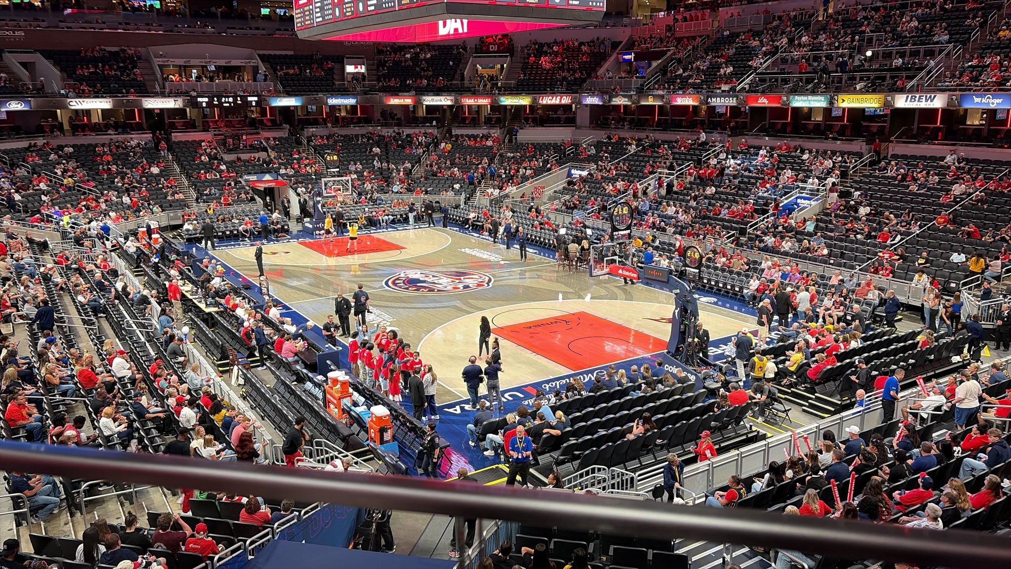 Real Fan View taken from Section 101 at Gainbridge Fieldhouse by Jen F