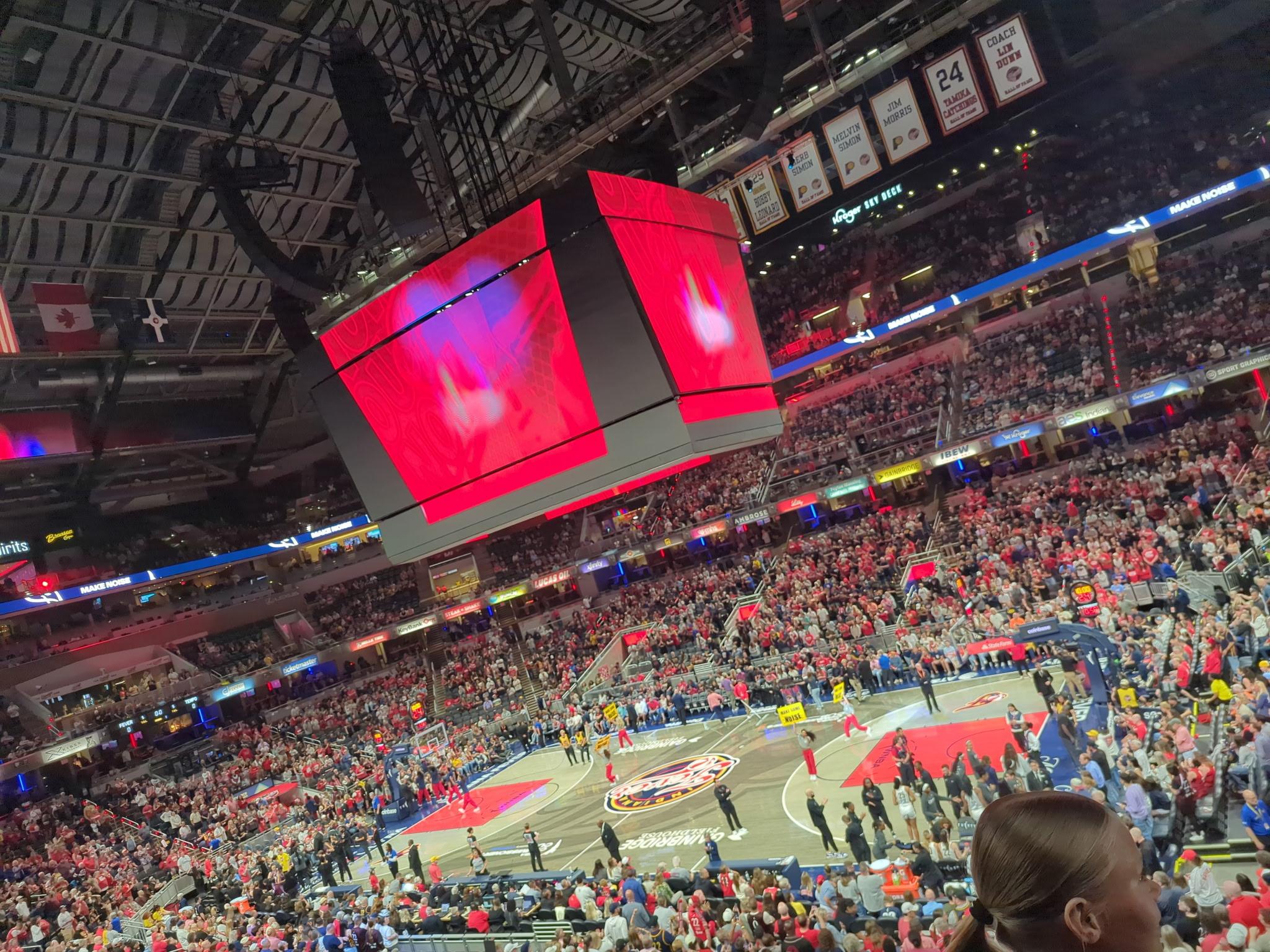 Real Fan View taken from Section 103 at Gainbridge Fieldhouse by Ethan B