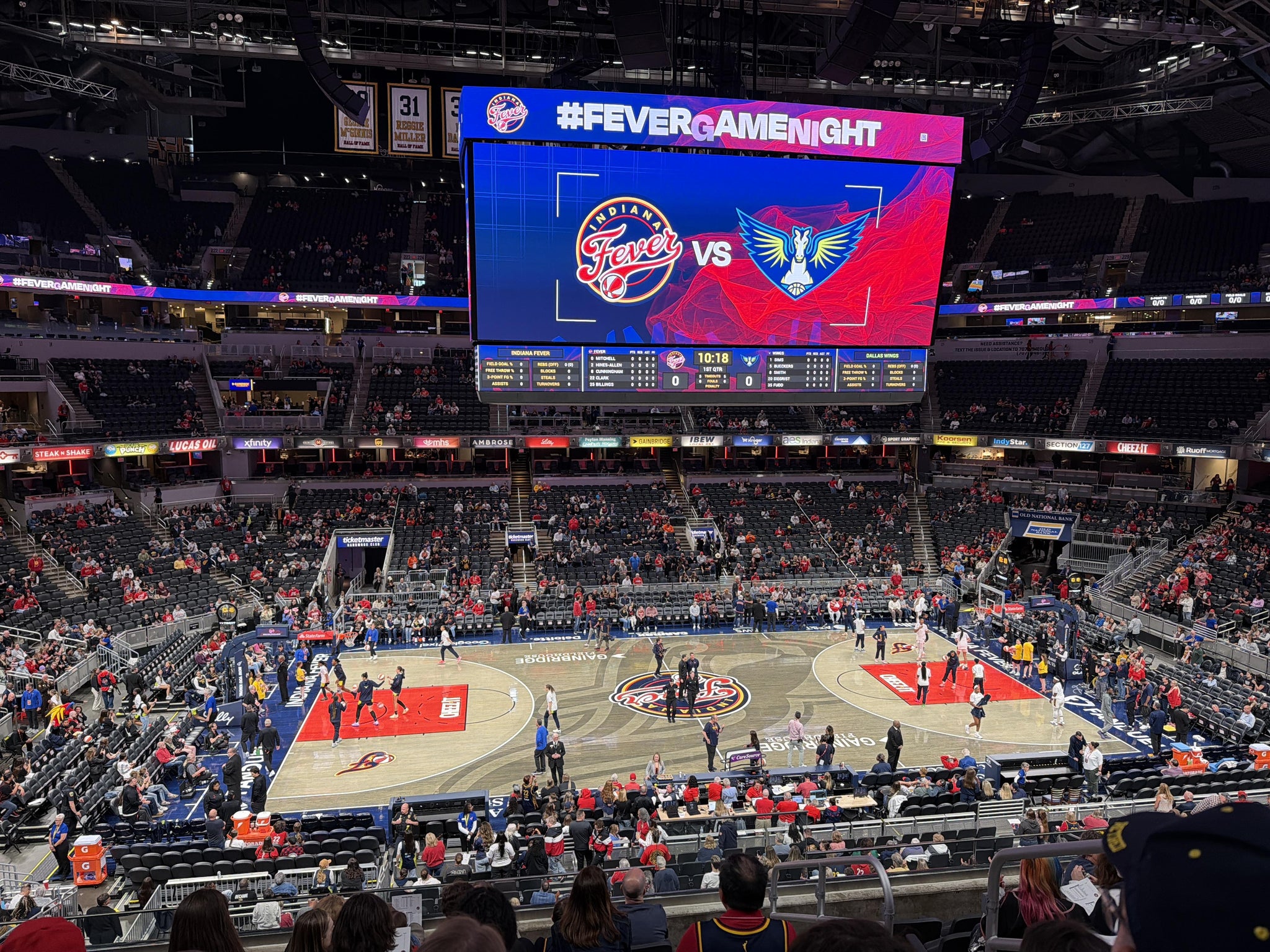 Real Fan View taken from Section 106 at Gainbridge Fieldhouse by Zach C