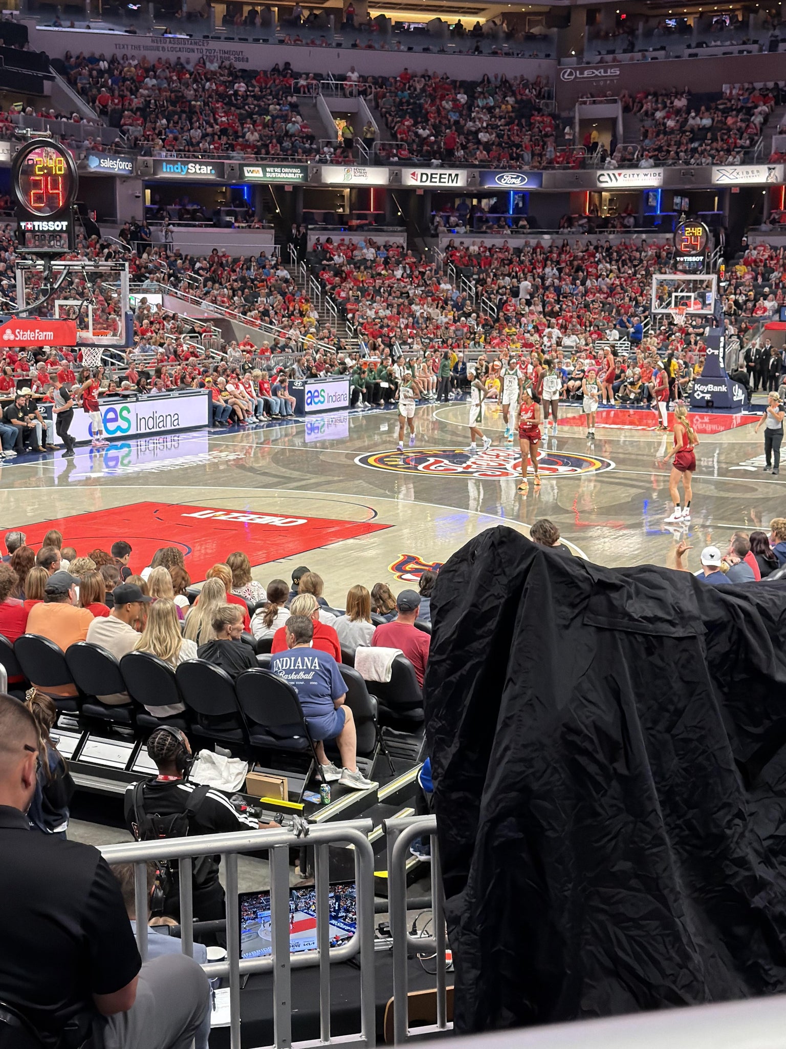 Real Fan View taken from Section 19 at Gainbridge Fieldhouse by Hubbell K
