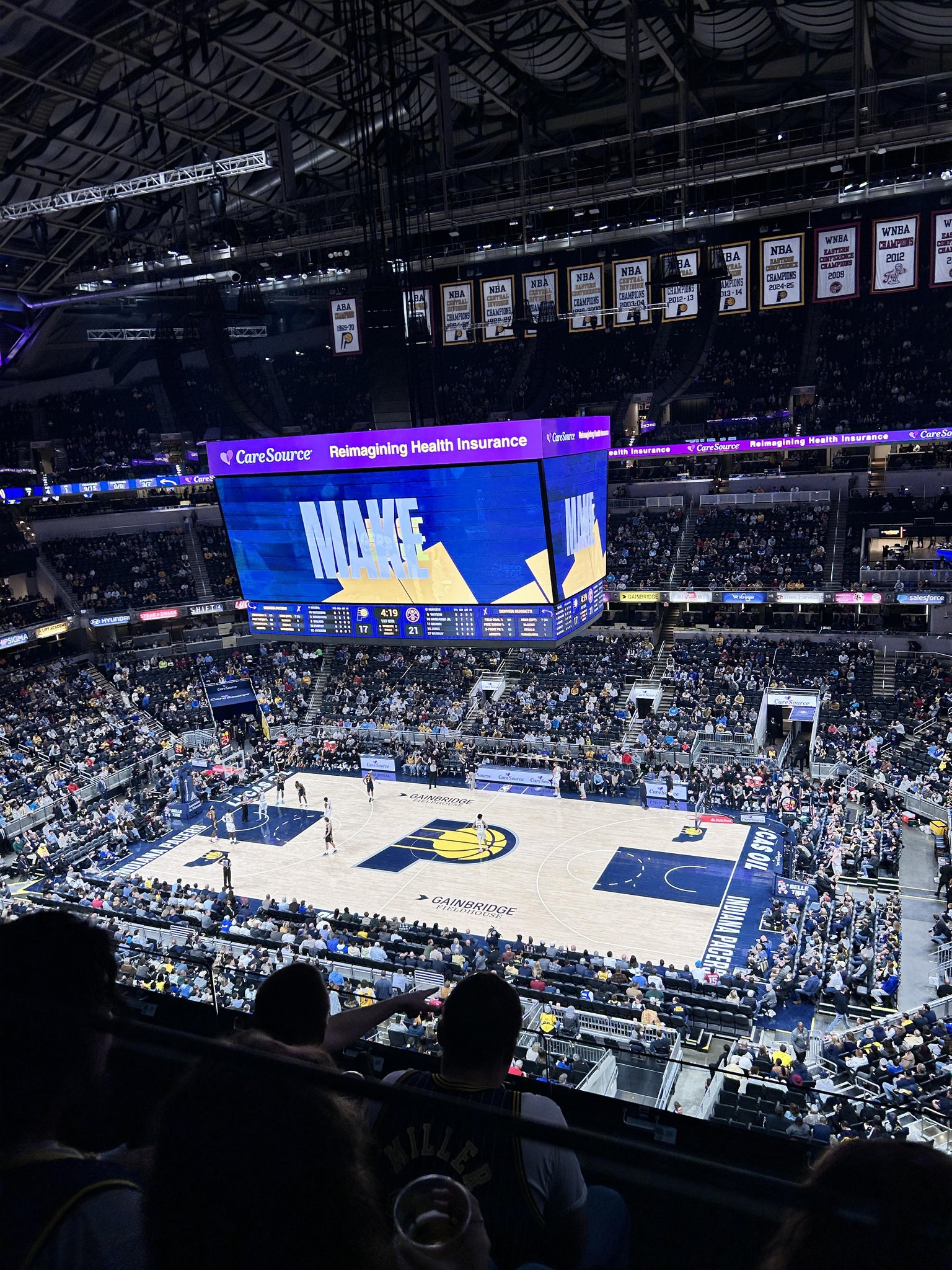 Real Fan View taken from Section 223 at Gainbridge Fieldhouse by Divine M